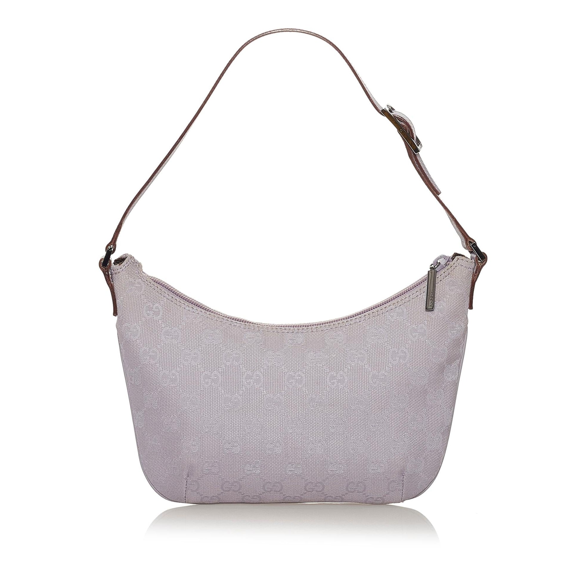 Gucci GG Baguette SHG Canvas Calf Handbag