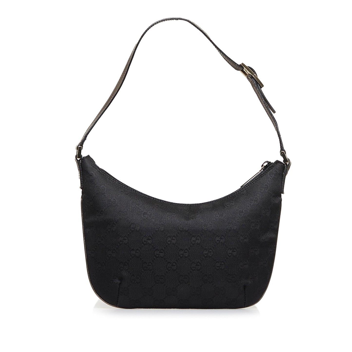 Gucci GG Baguette SHG-a002Ry Canvas Calf Black Handbag