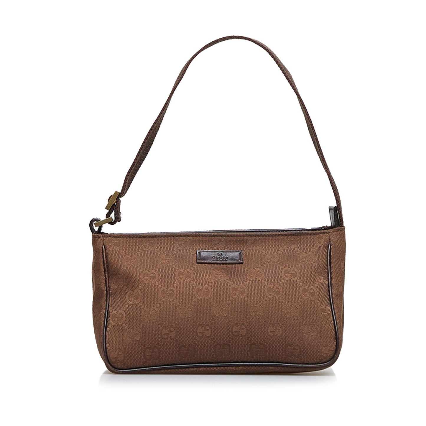 Gucci GG Baguette SHG-5aysgm Canvas Brown Handbag