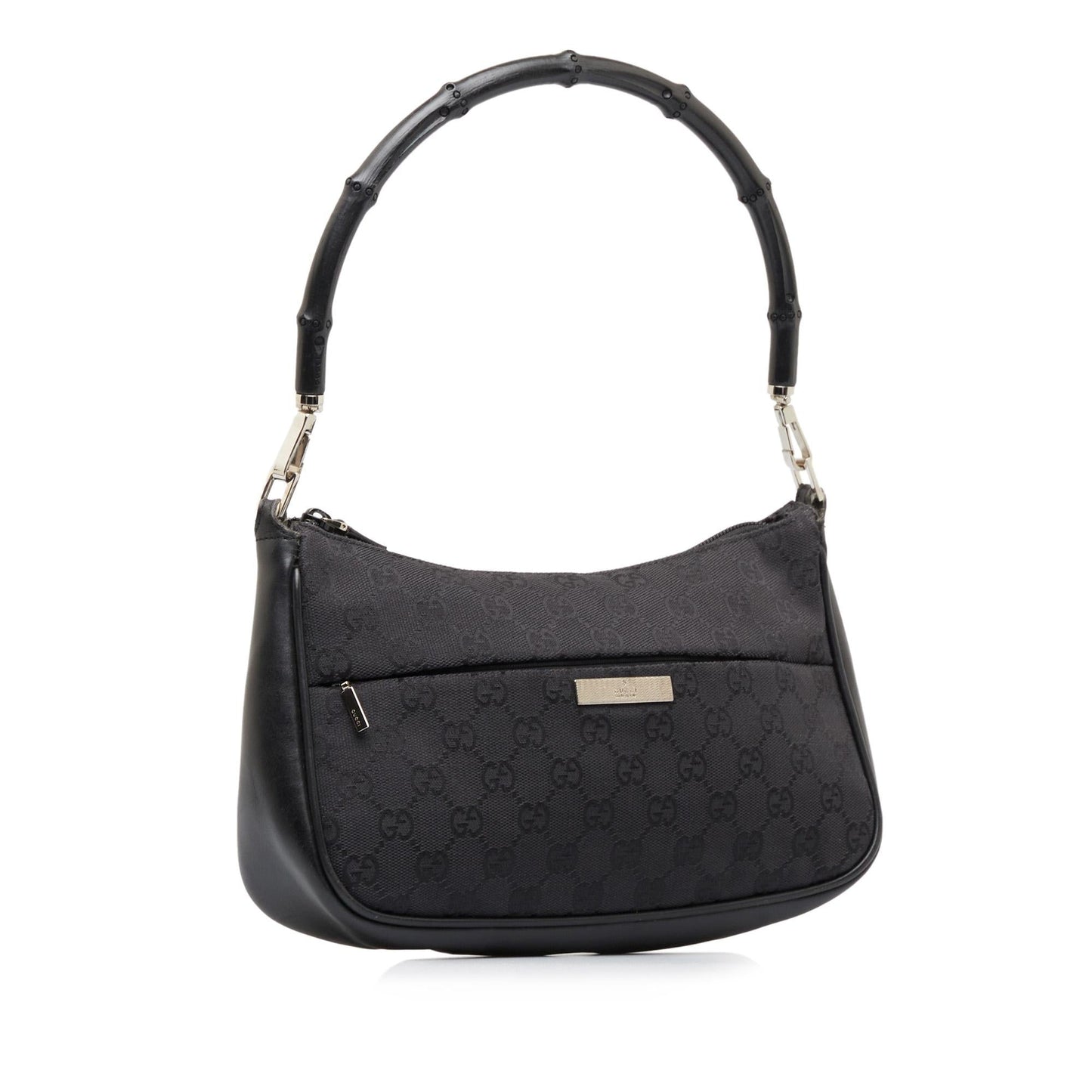 Gucci GG Bamboo Baguette SHG-kSjf51 Canvas Black Handbag