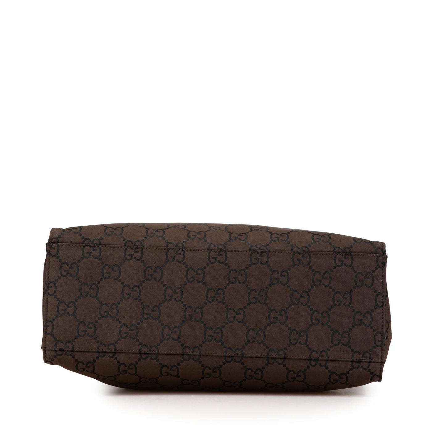 Gucci GG Bamboo Canvas Brown Satchel Bag