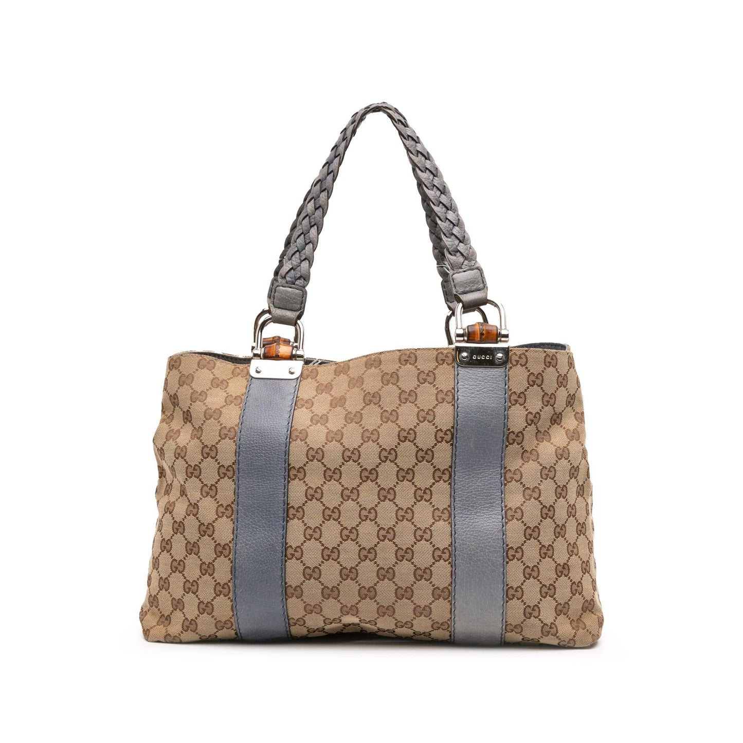Gucci GG Bamboo Libeccio Canvas Tote Bag