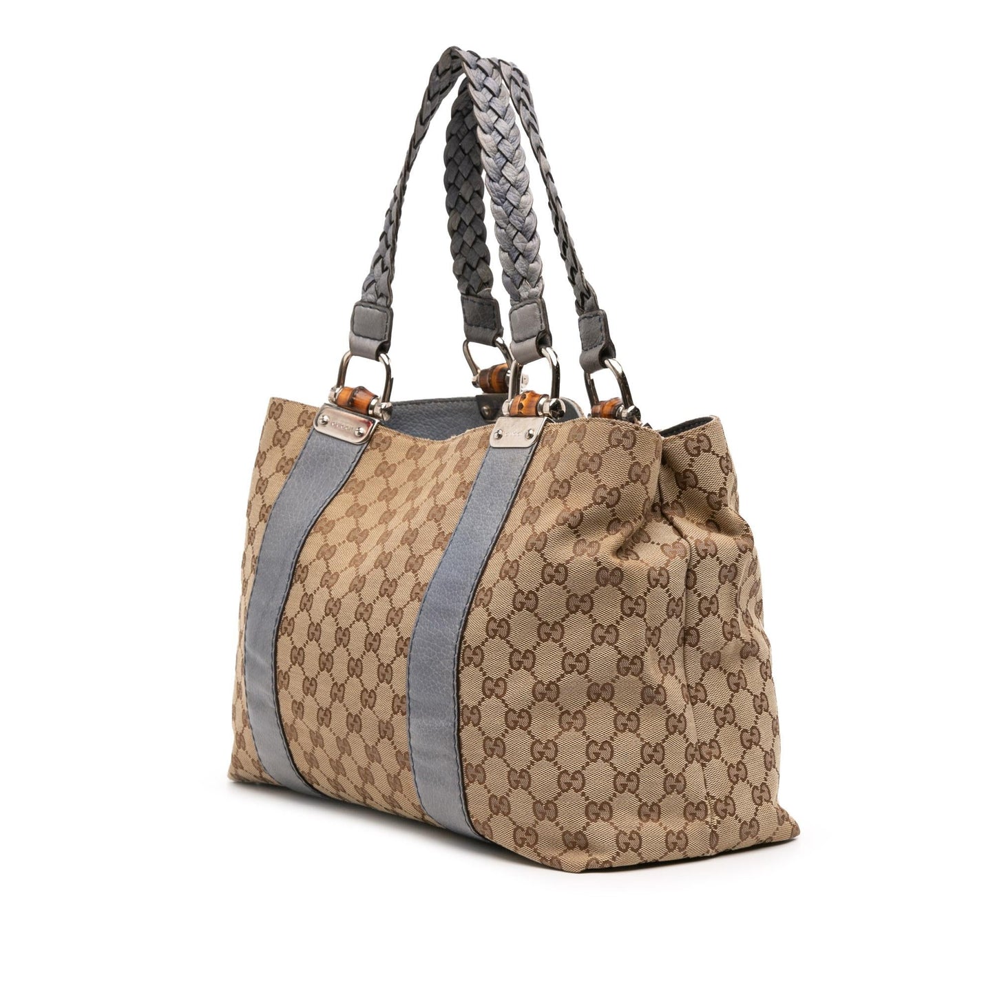 Gucci GG Bamboo Libeccio Canvas Tote Bag