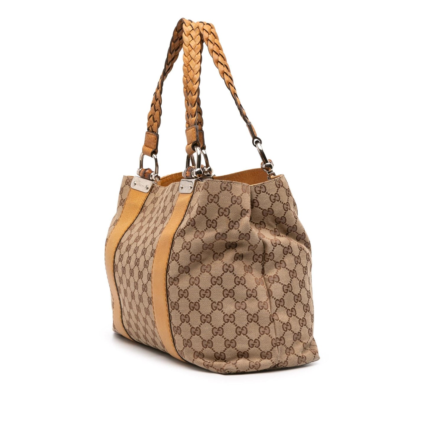 Gucci GG Bamboo Libeccio Canvas Tote Bag Libeccio Tote