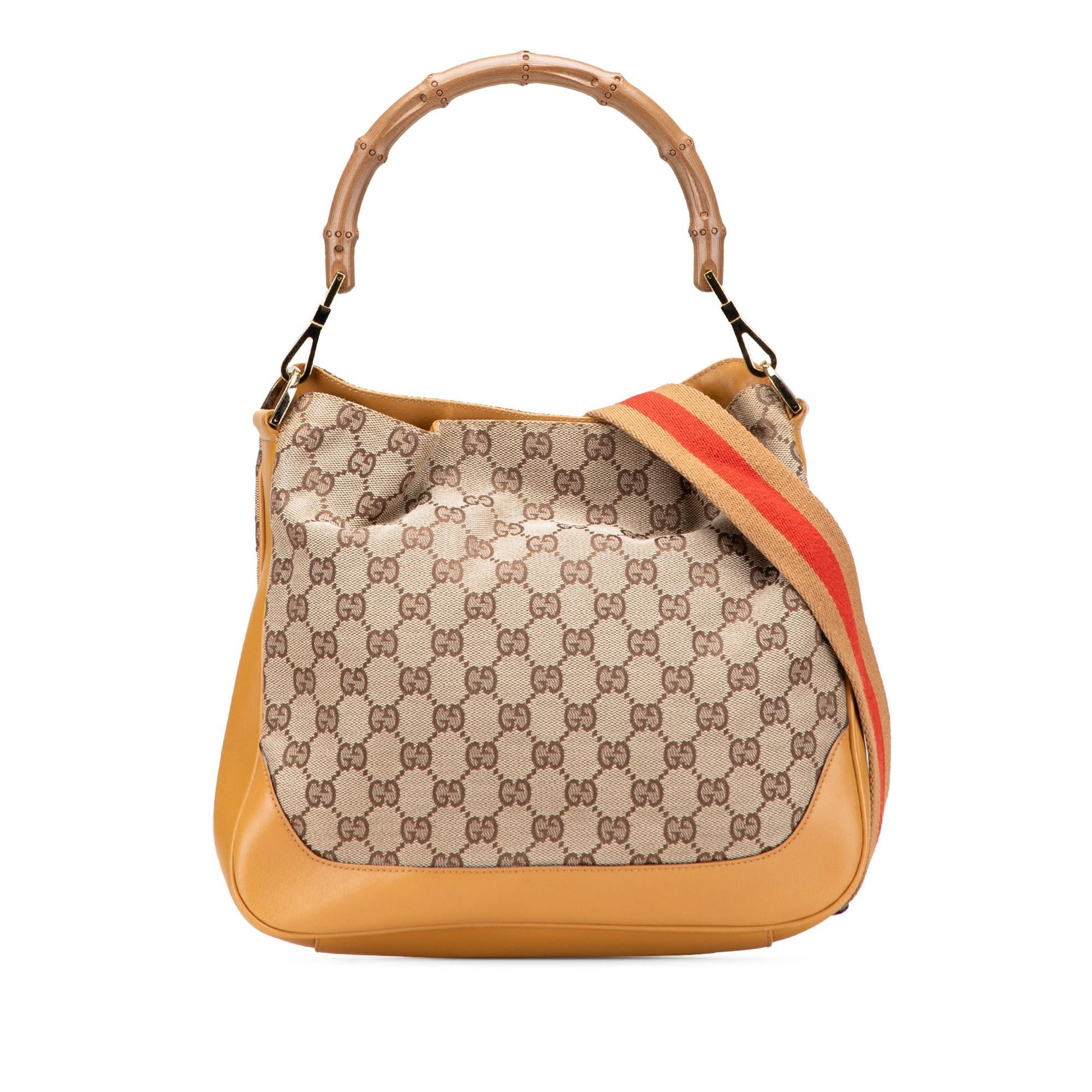 Gucci GG Bamboo Web Canvas Travel Bag