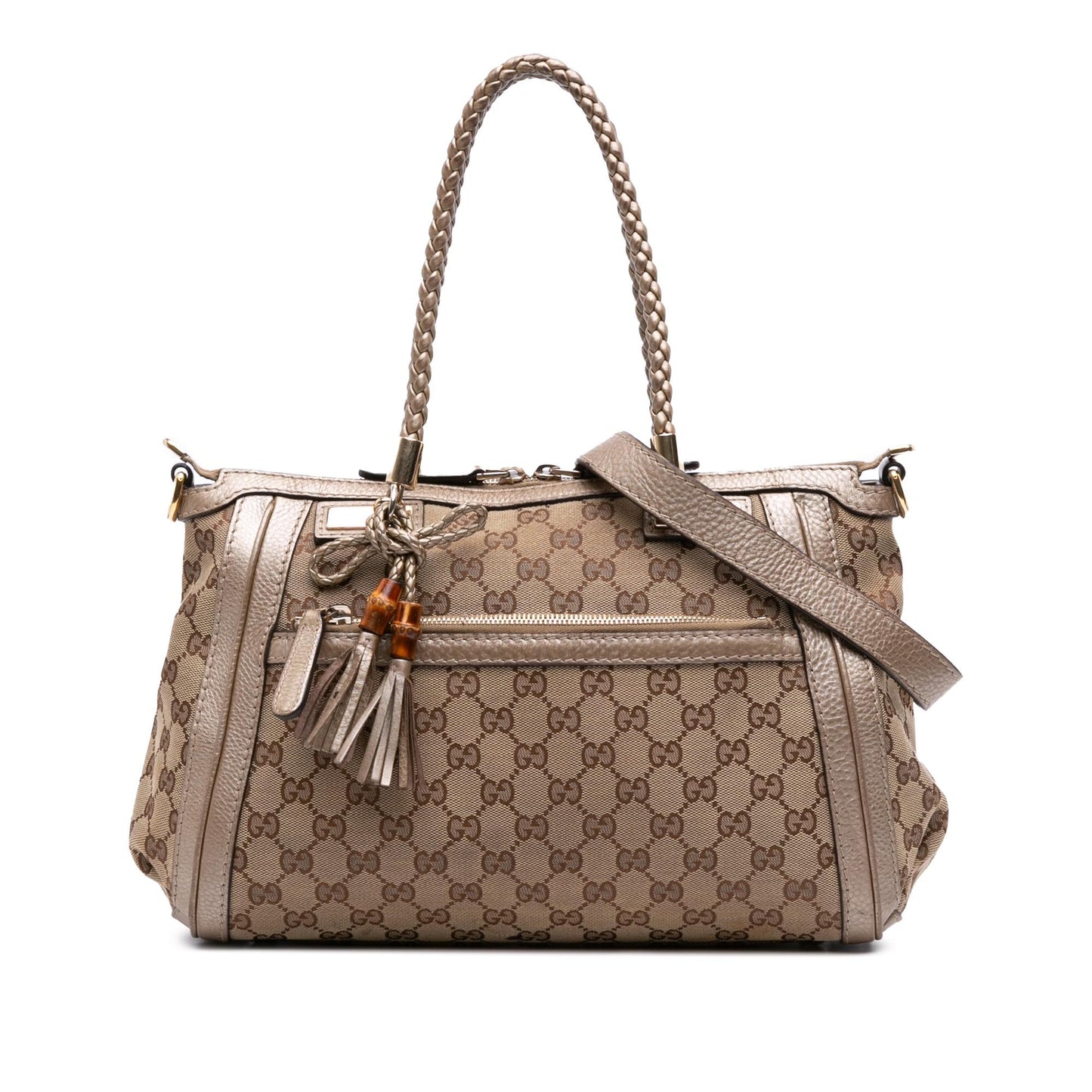 Gucci GG Bella Canvas Travel Bag Satchel 8