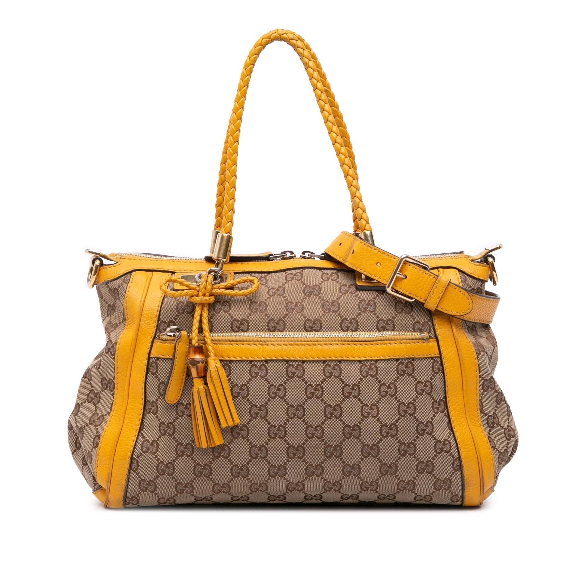 Gucci GG Bella Canvas Travel Bag Satchel 9