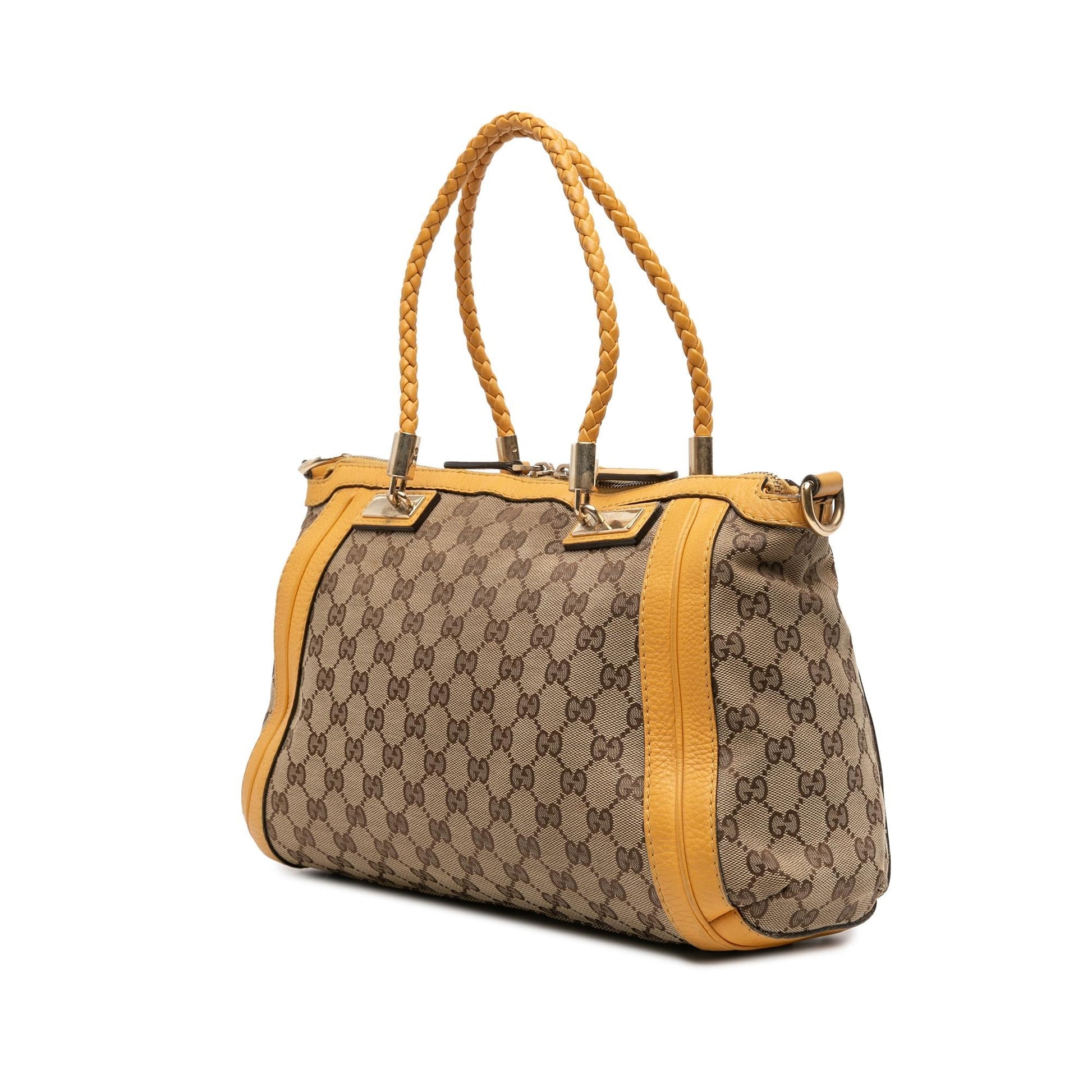 Gucci GG Bella Canvas Travel Bag Satchel 10