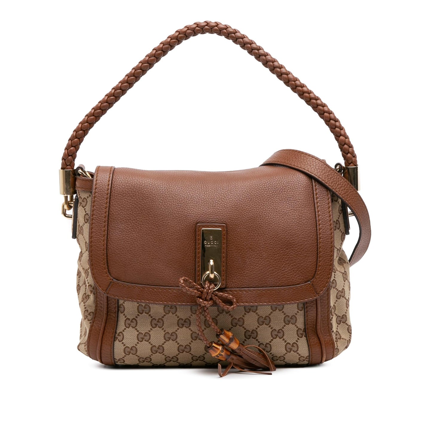 Gucci GG Bella Canvas Travel Bag Satchel 11
