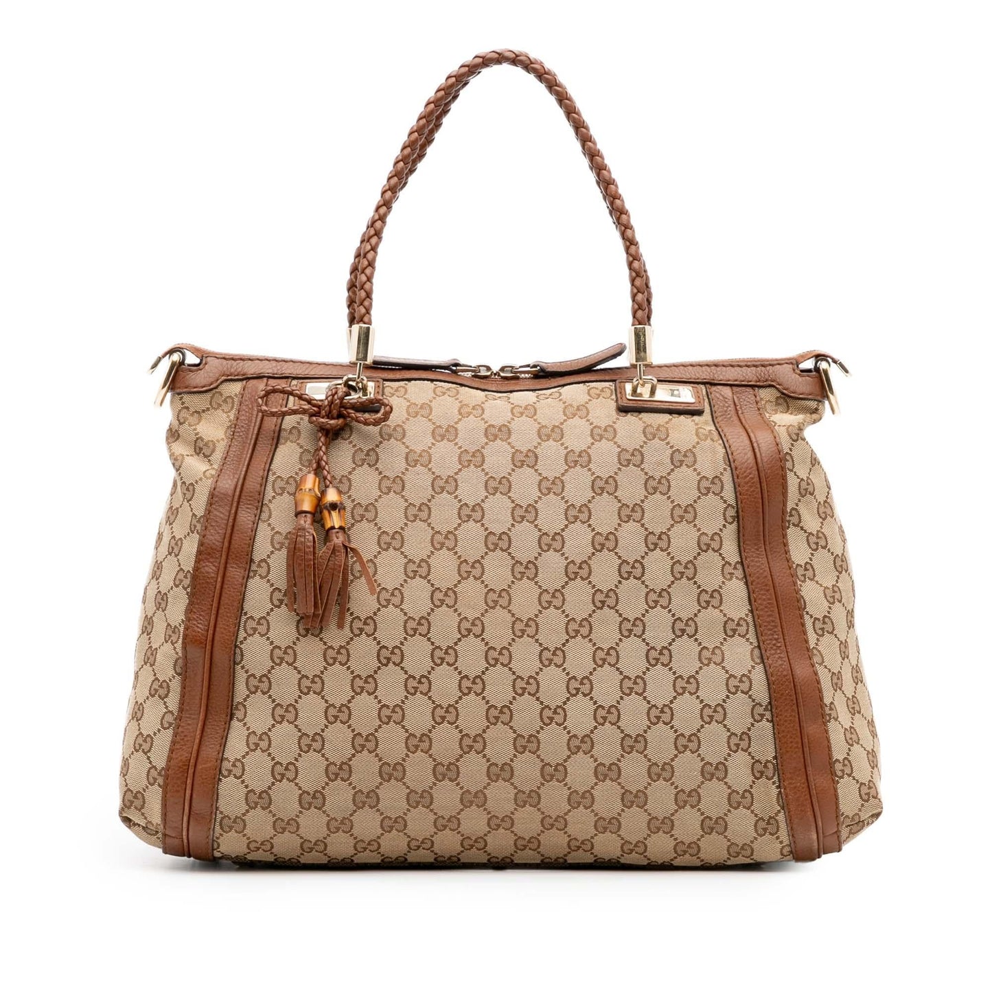 Gucci GG Bella Canvas Travel Bag Satchel 12