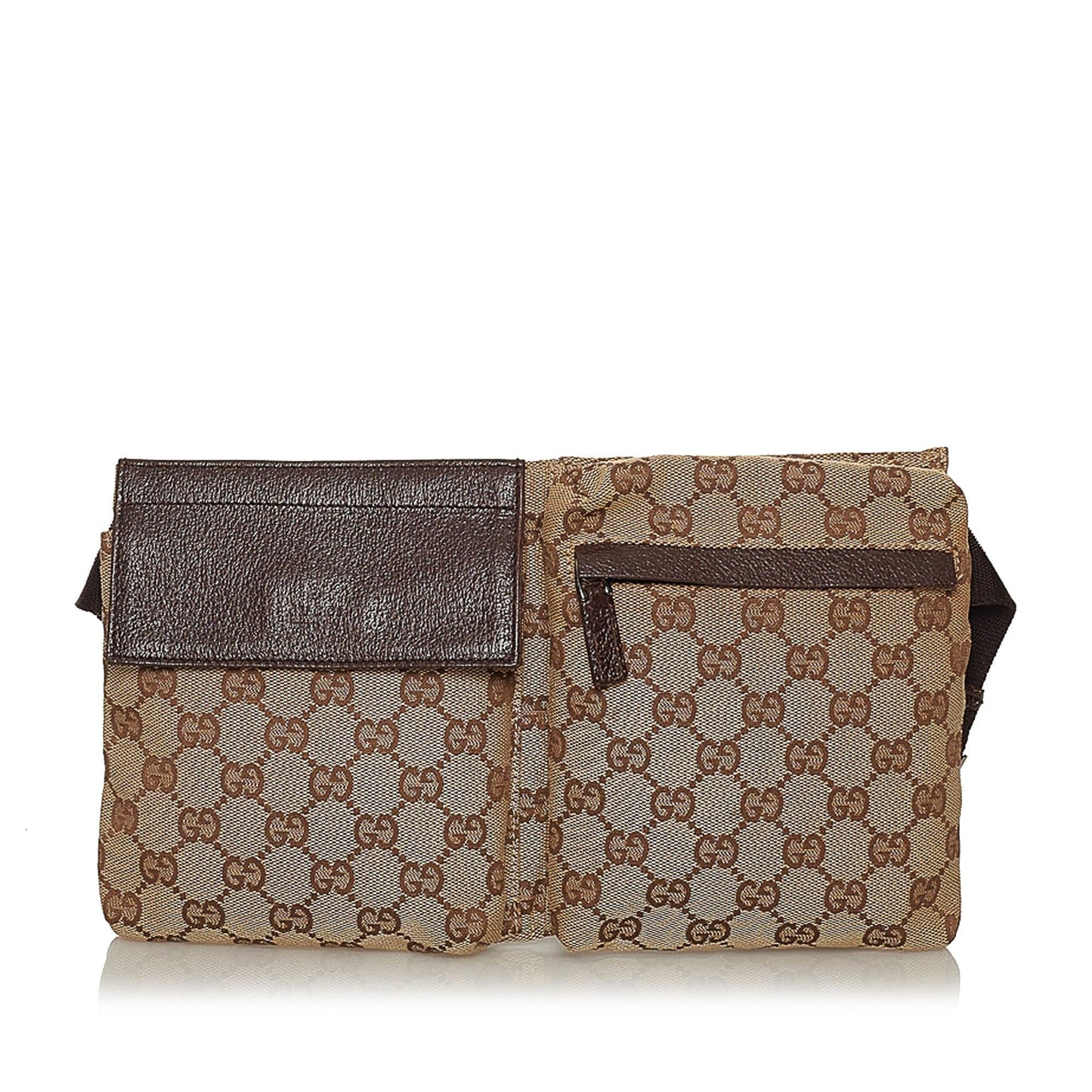 Gucci GG Belt SHG Canvas Brown Accessory 5