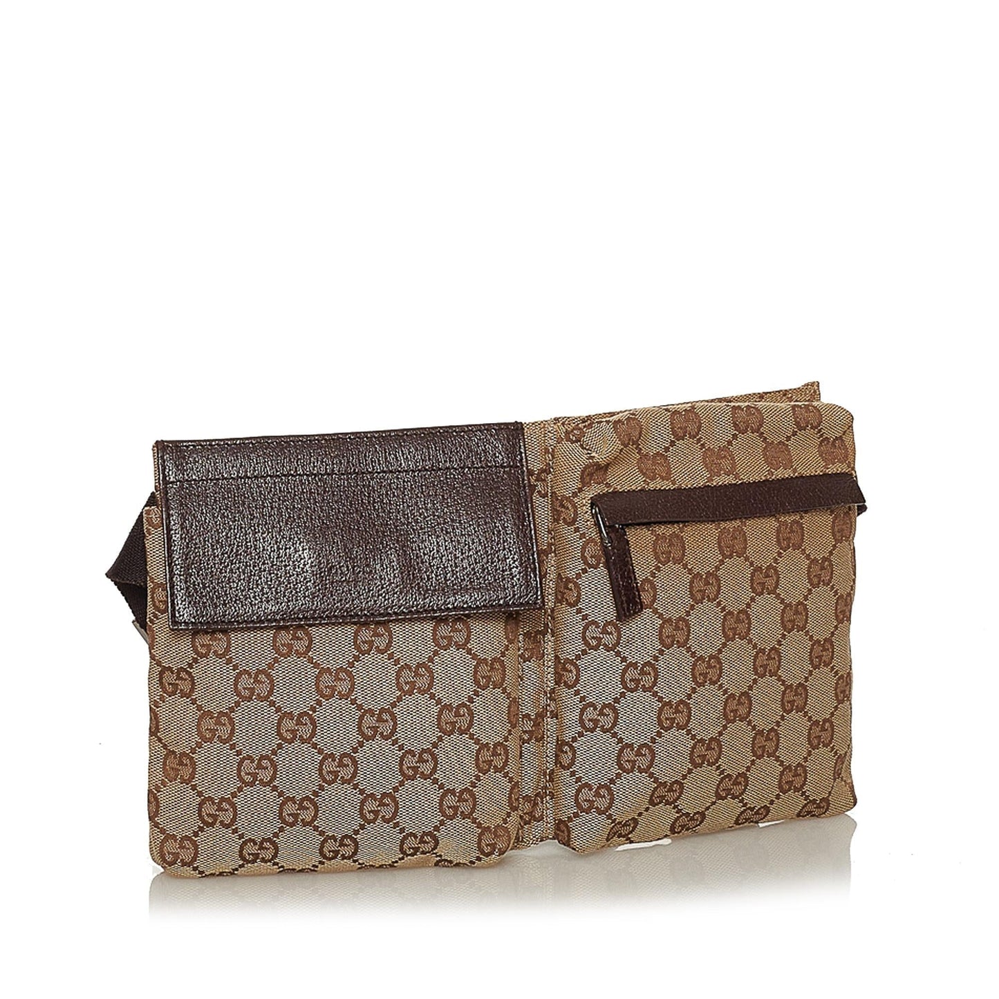 Gucci GG Belt SHG Canvas Brown Accessory 5