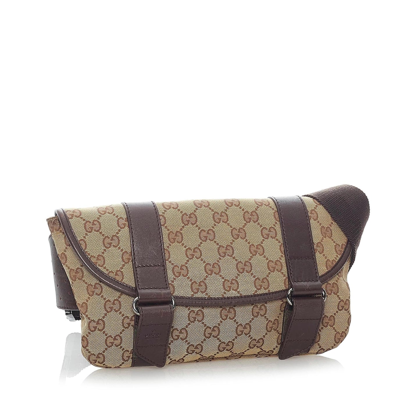 Gucci GG Belt SHG Canvas Brown Accessory 7