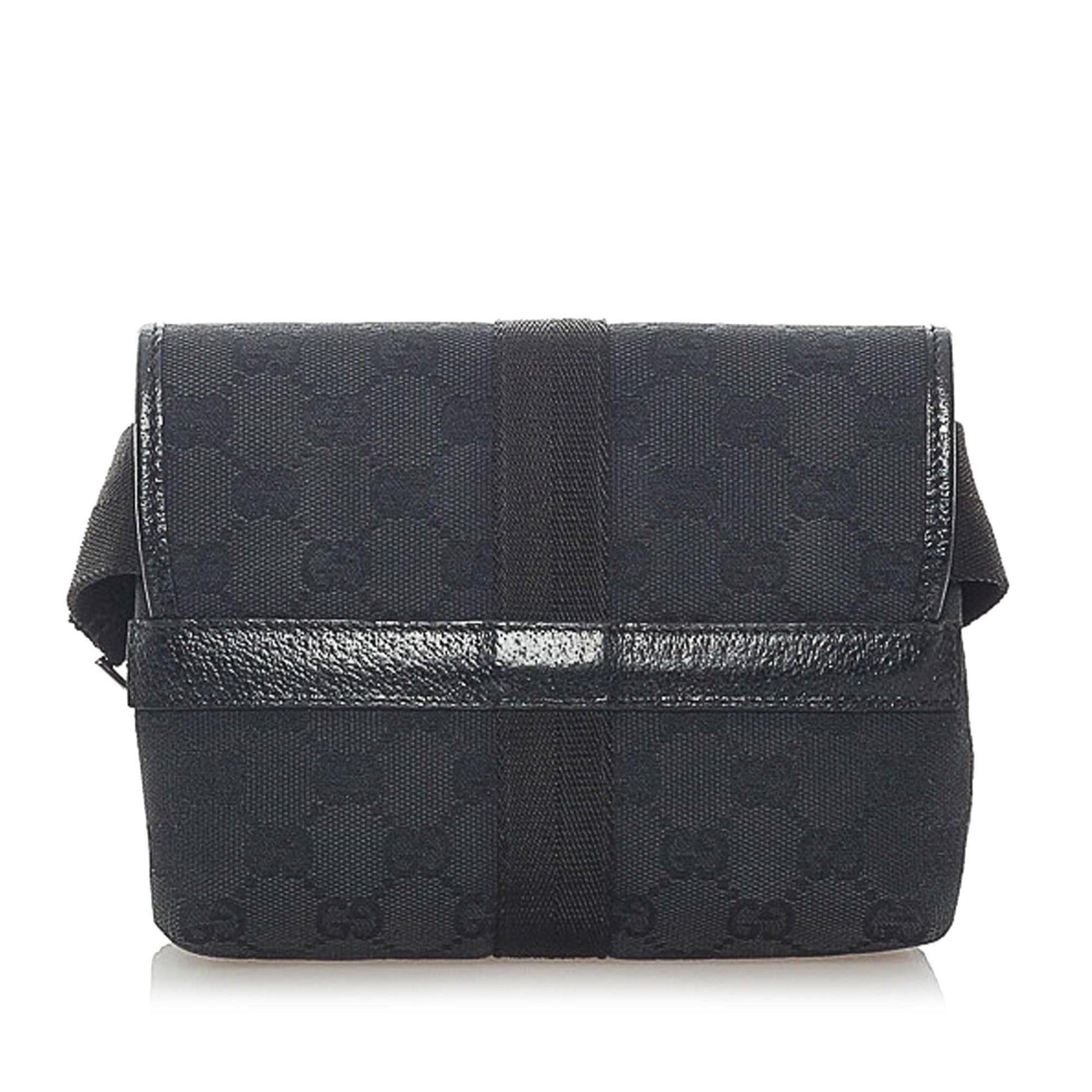 Gucci GG Belt SHG Canvas Black Accessory 6