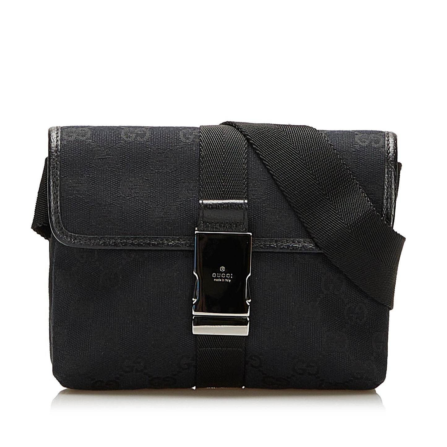 Gucci GG Belt SHG Canvas Black Accessory 4