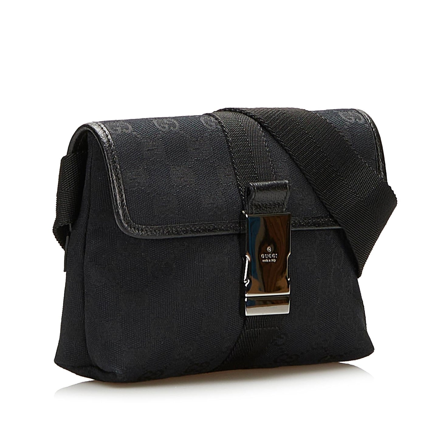 Gucci GG Belt SHG Canvas Black Accessory 4
