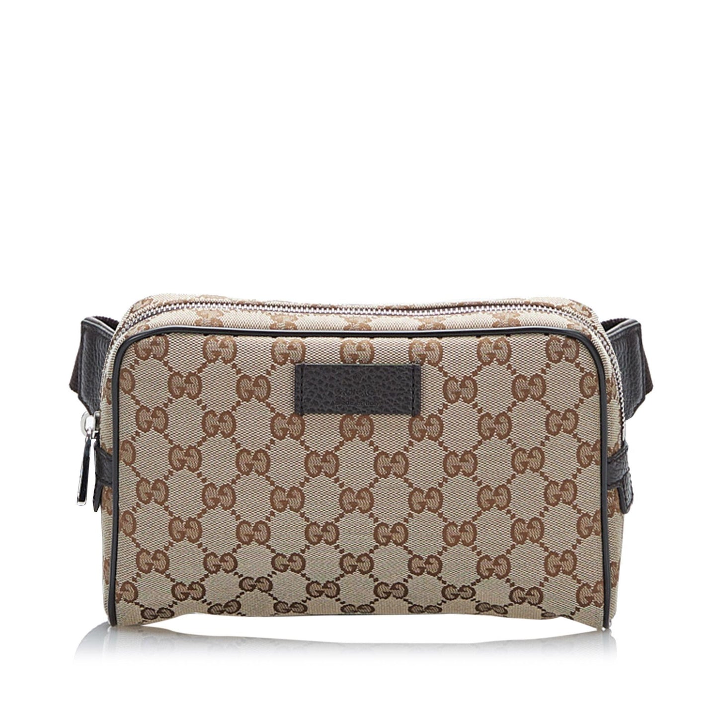 Gucci GG Belt SHG Canvas Brown Accessory 3