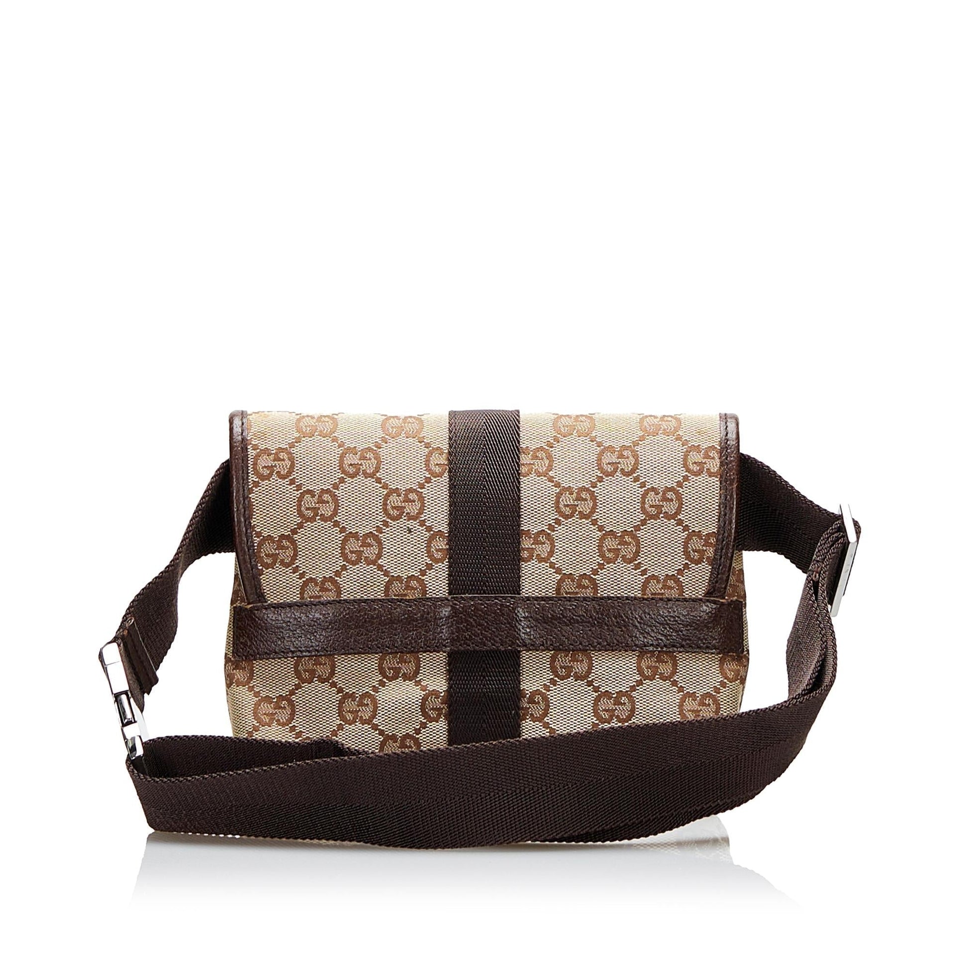 Gucci GG Belt SHG-ikZHTj Canvas Brown Accessory