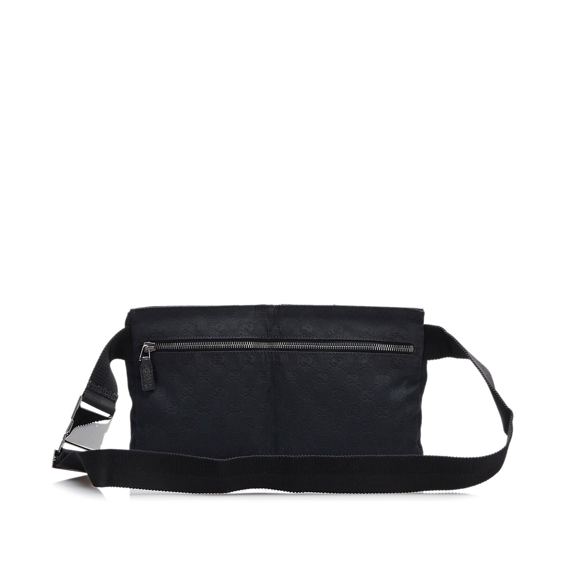 Gucci GG Belt SHG-XoiwIl Canvas Black Accessory