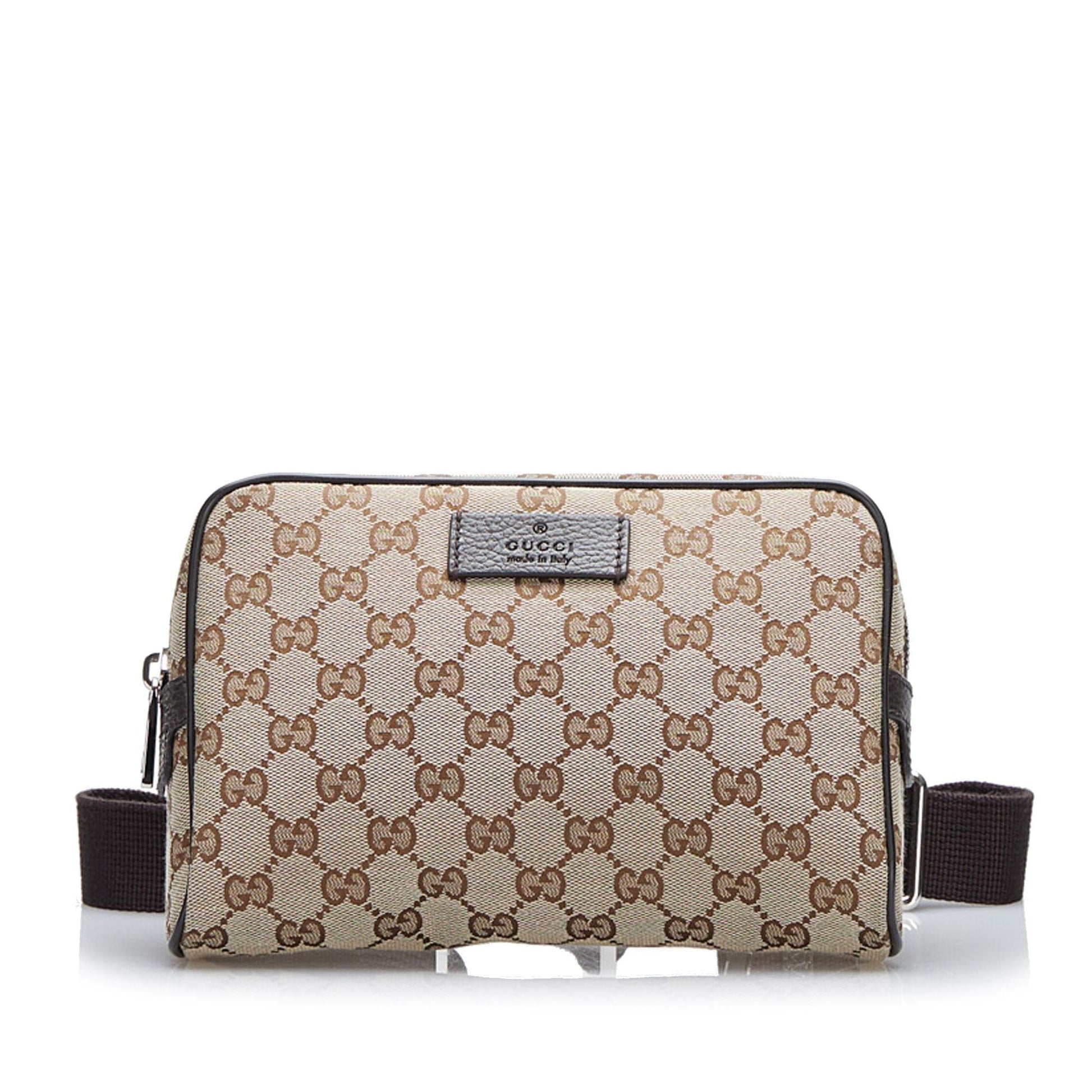 Gucci GG Belt SHG-H9XMy7 Canvas Brown Accessory