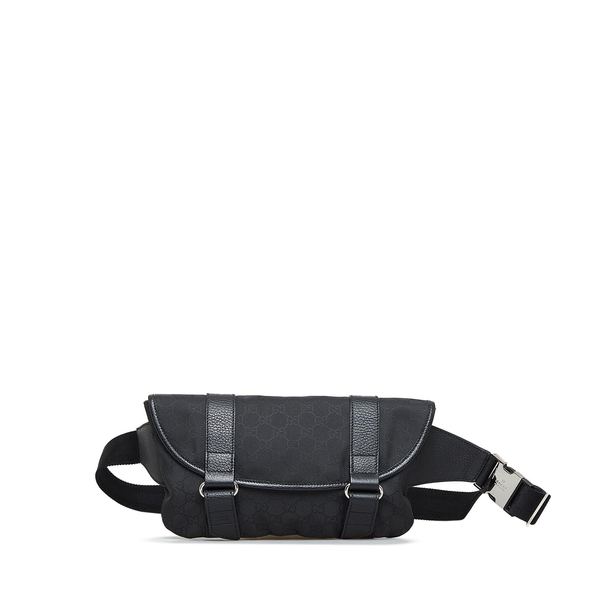 Gucci GG Belt SHG-qYB0KP Canvas Black Accessory