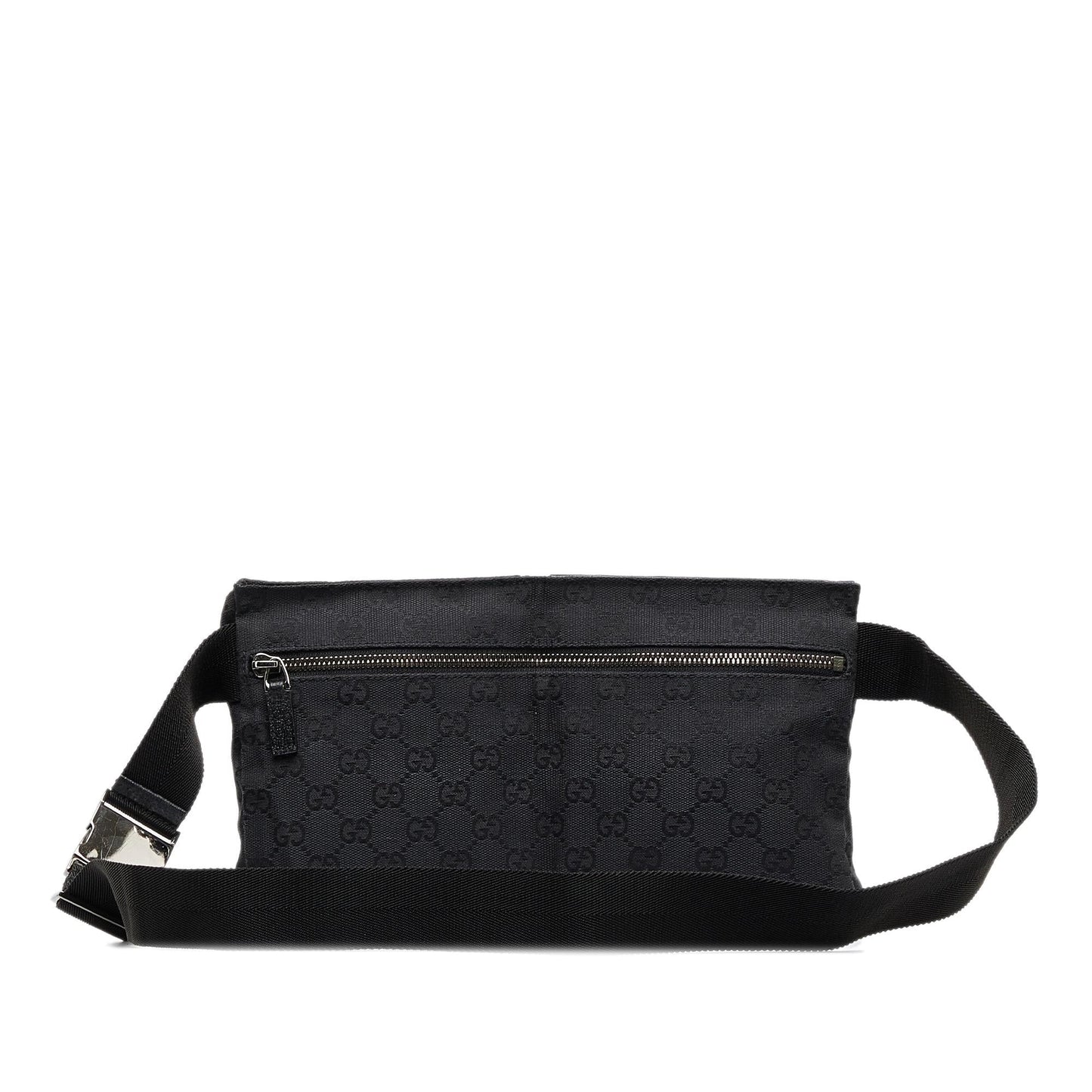 Gucci GG Belt SHG-3jZ8nl Canvas Black Accessory