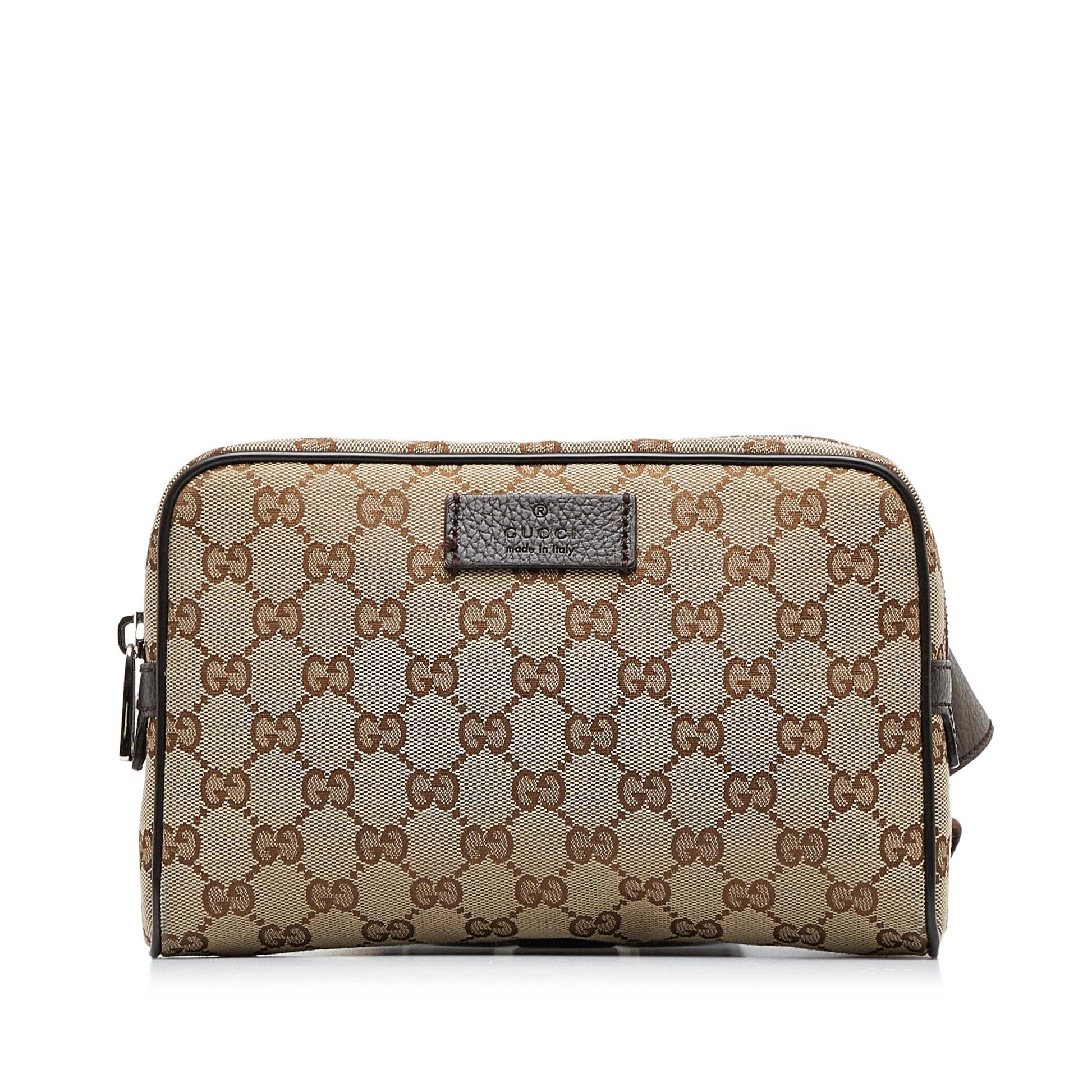 Gucci GG Belt SHG-fKExu5 Canvas Brown Accessory