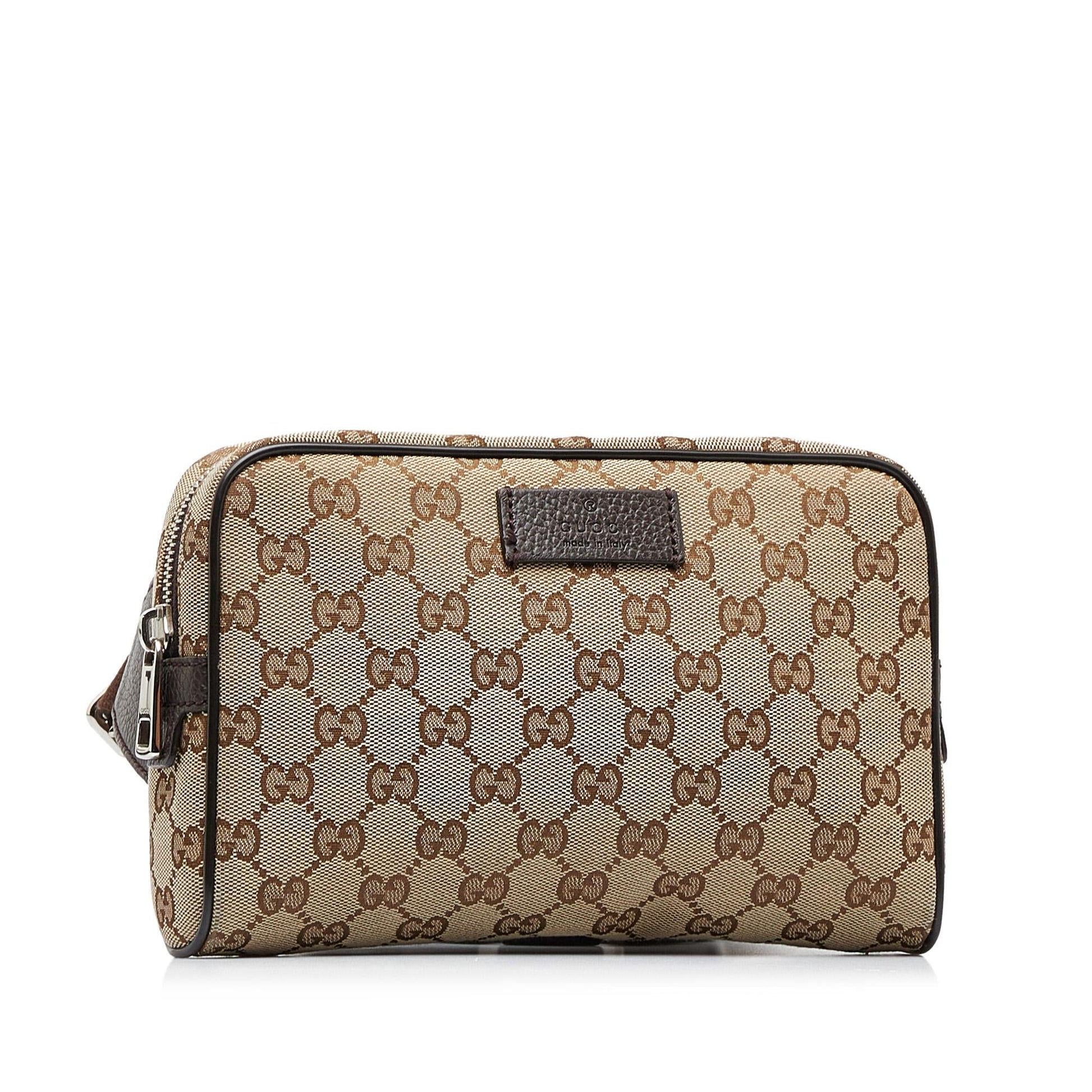 Gucci GG Belt SHG-fKExu5 Canvas Brown Accessory