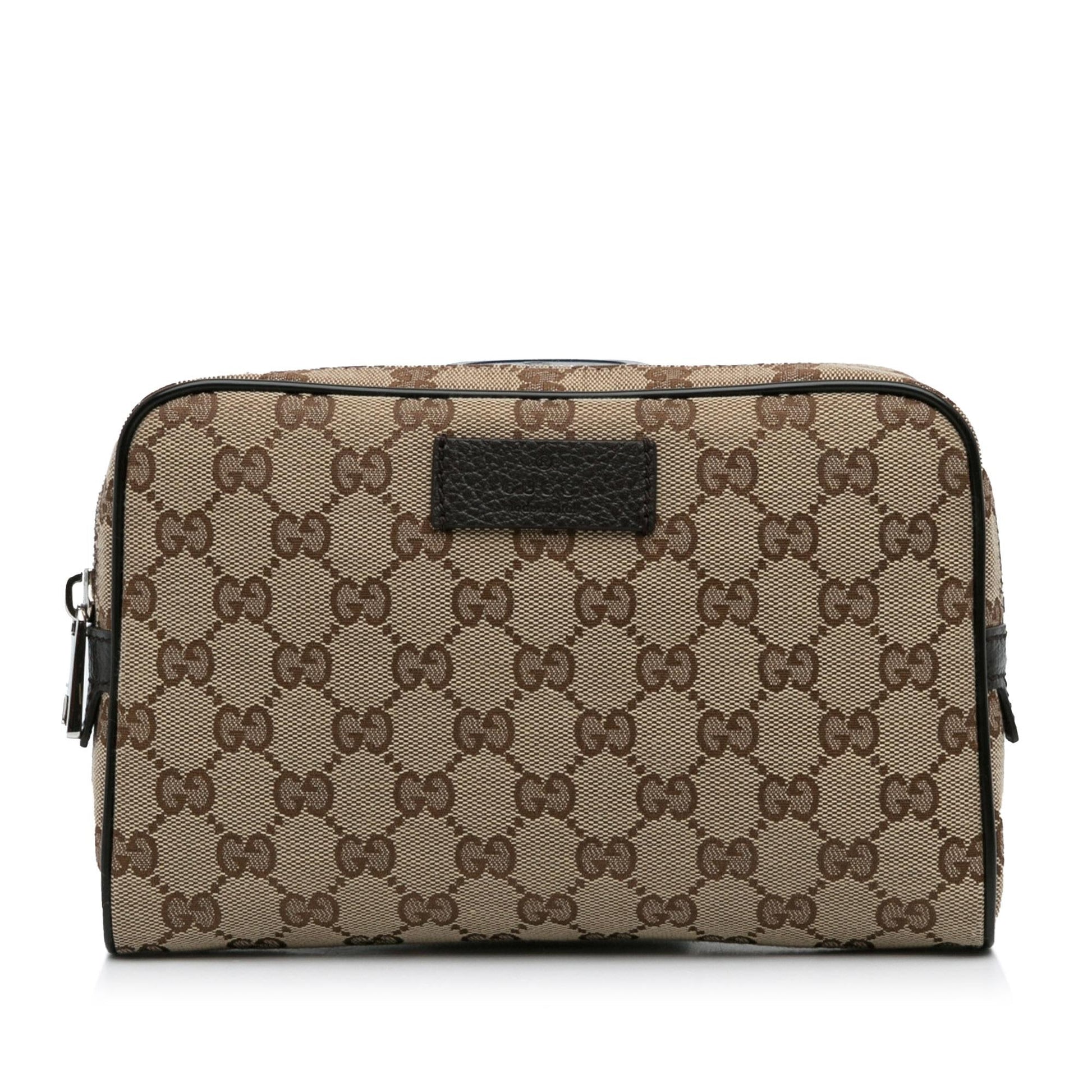 Gucci GG Belt SHG-zvgKXt Canvas Brown Accessory