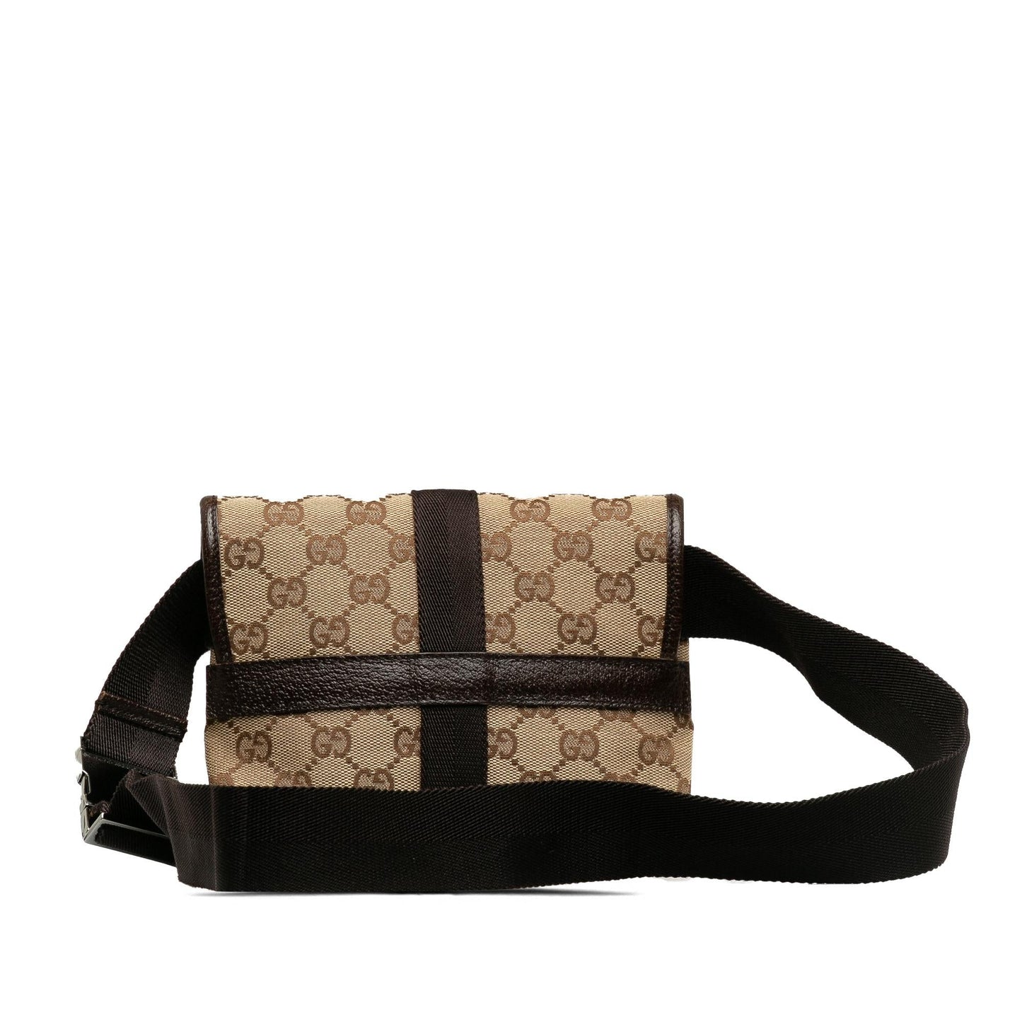Gucci GG Belt SHG-3g0Ip3 Canvas Brown Accessory