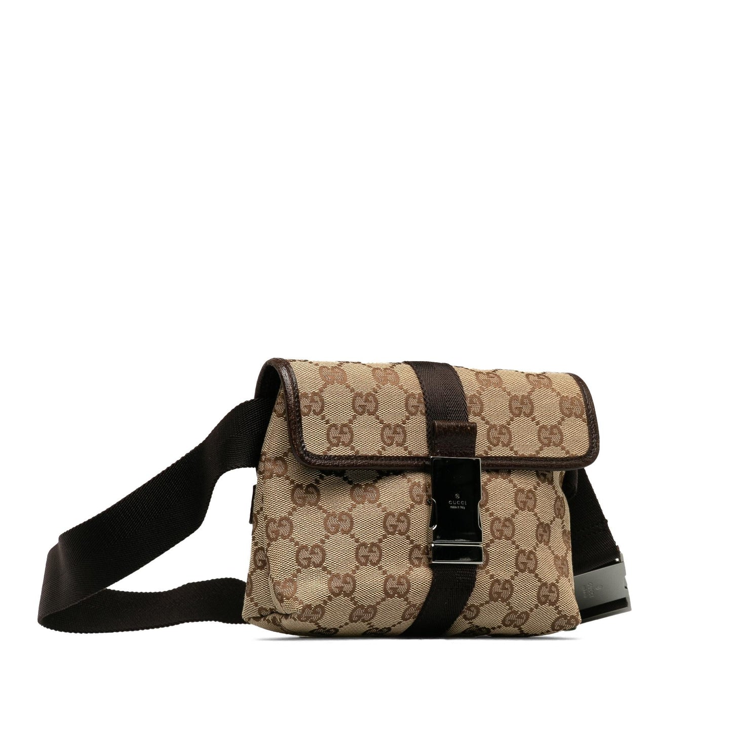 Gucci GG Belt SHG-3g0Ip3 Canvas Brown Accessory