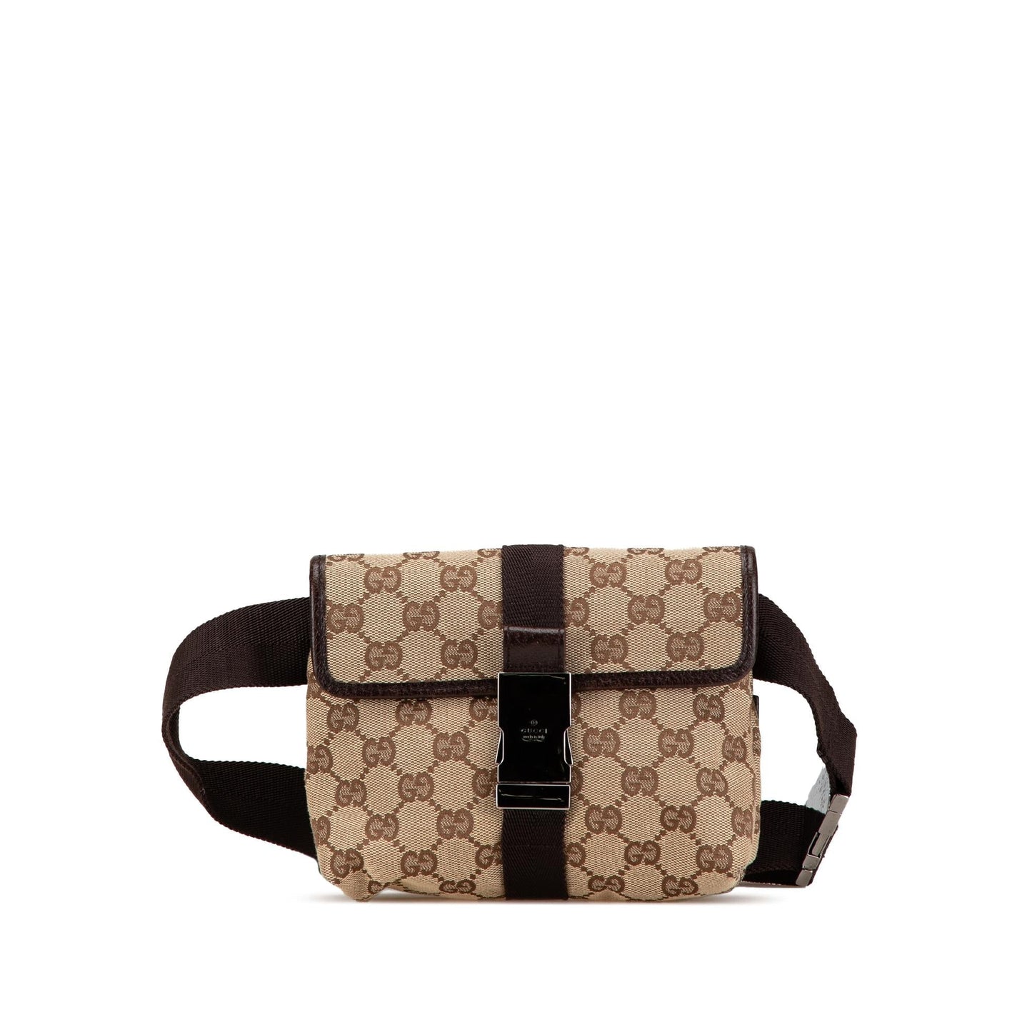 Gucci GG Belt SHG-QfV0uT Canvas Brown Accessory