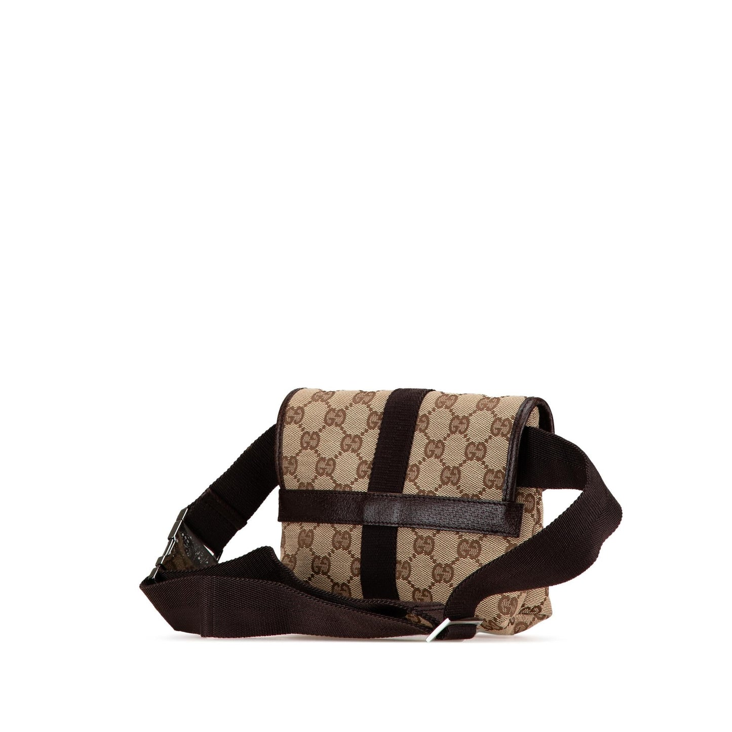 Gucci GG Belt SHG-QfV0uT Canvas Brown Accessory