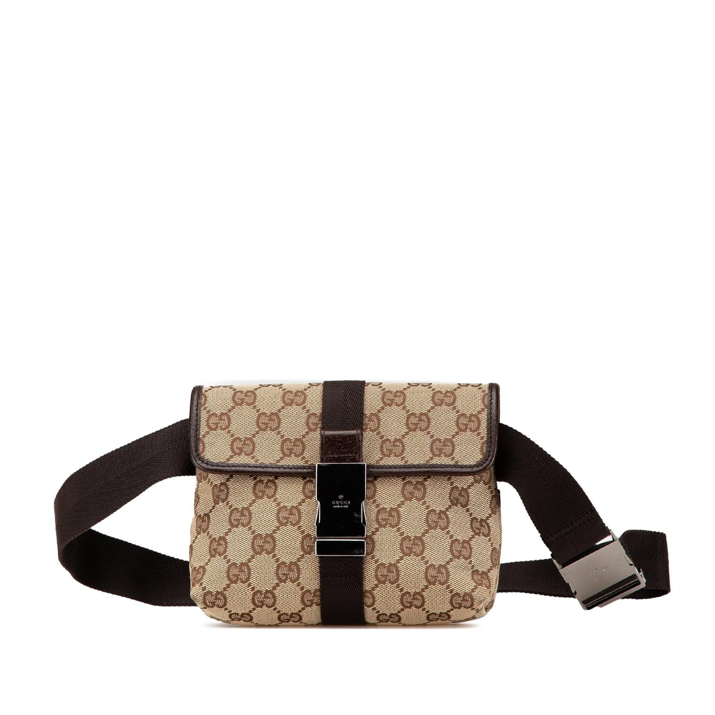 Gucci GG Belt Canvas Brown Accessory Bag 2