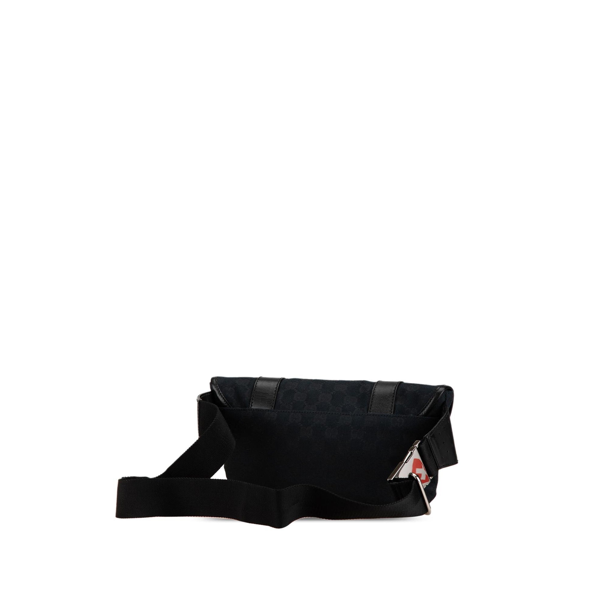 Gucci GG Belt Canvas Calf Black Accessory Bag 8