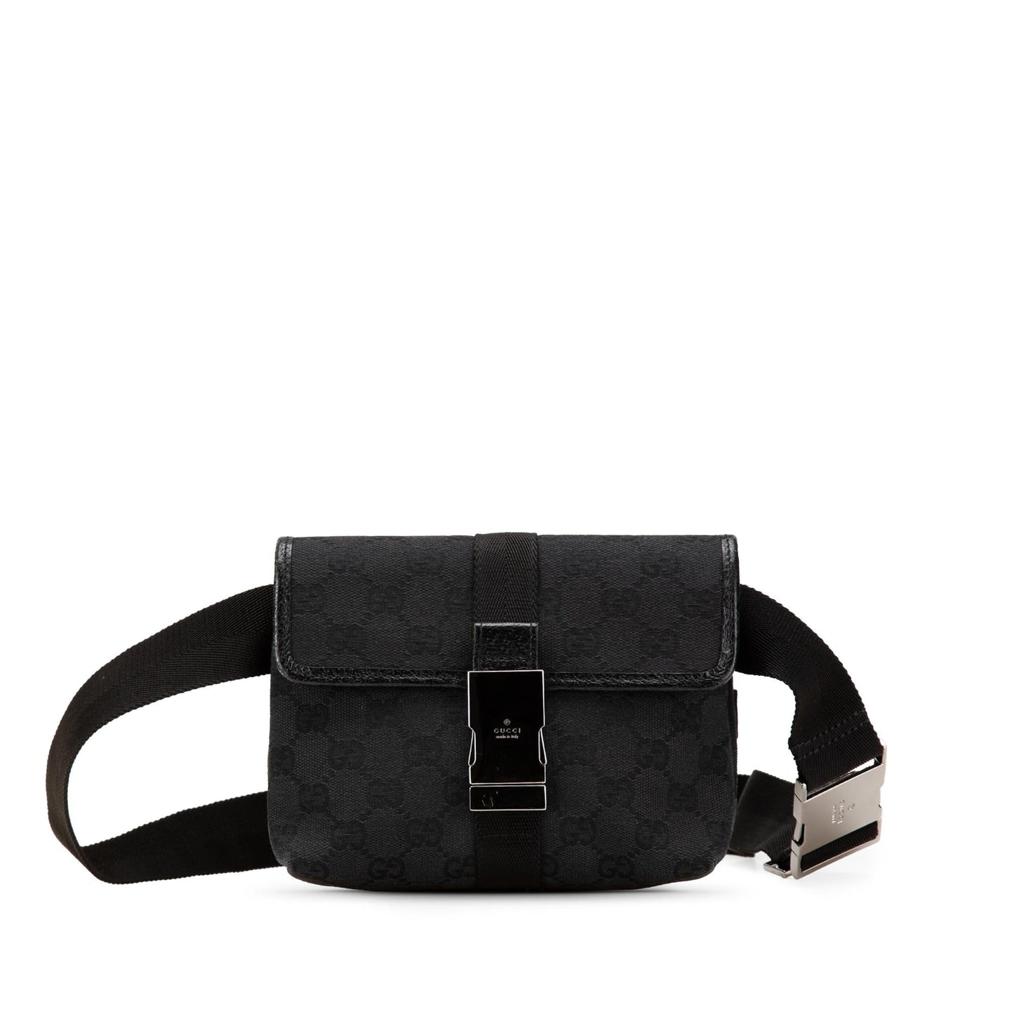 Gucci GG Belt Canvas Black Accessory