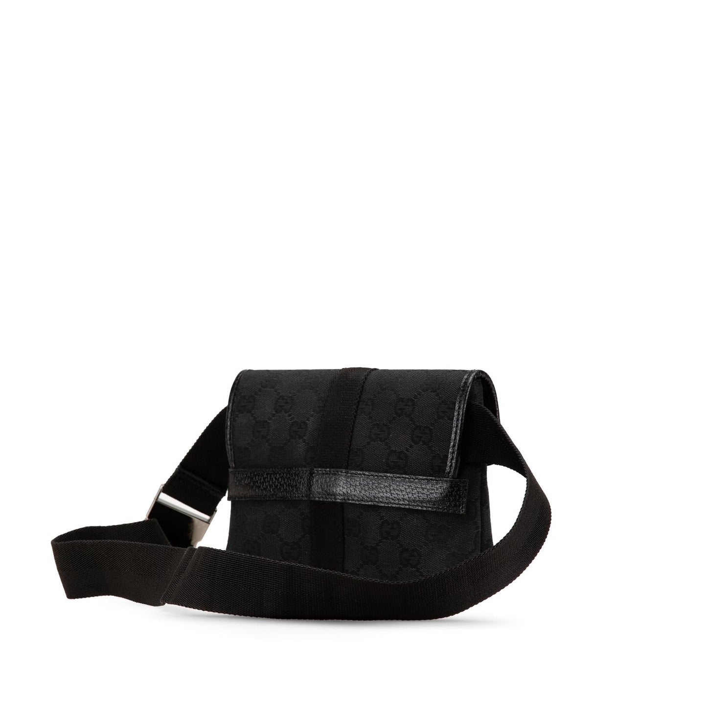 Gucci GG Belt Canvas Black Accessory
