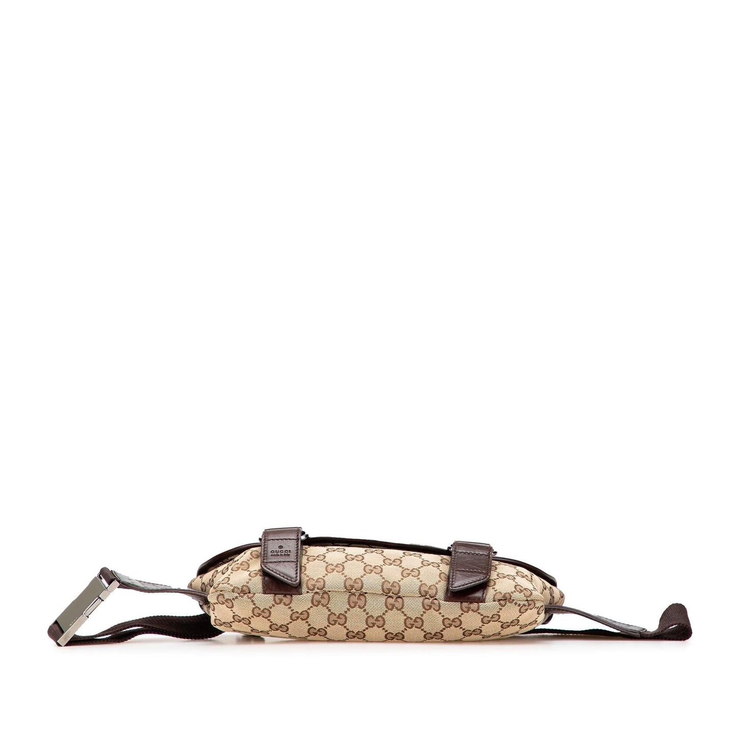 Gucci GG Belt Canvas Calf Brown Accessory Bag 17