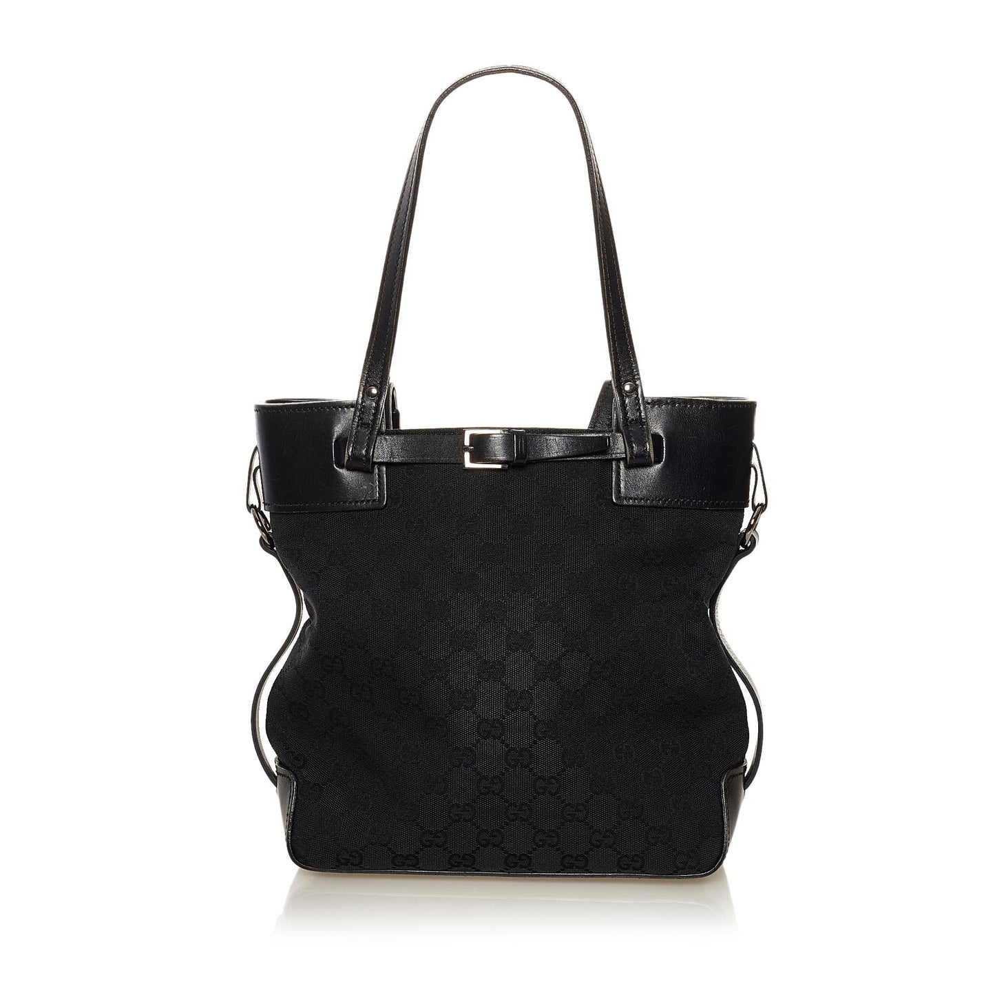 Gucci GG Belt SHG Canvas Black Accessory