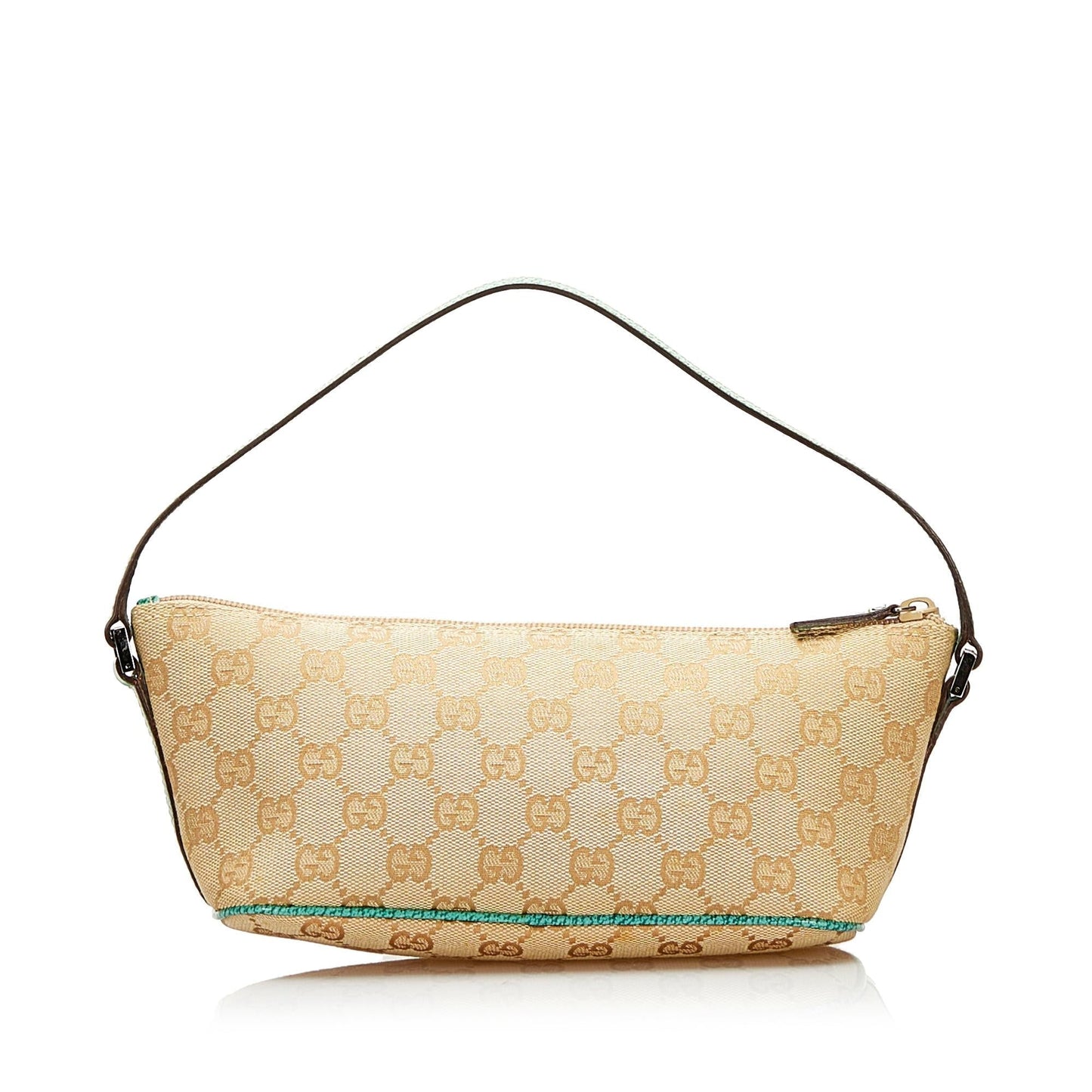 Gucci GG Boat Pochette SHG Canvas Brown Handbag