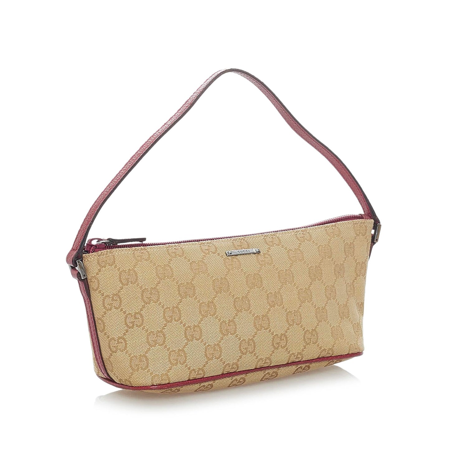 Gucci GG Boat SHG Canvas Brown Handbag 4