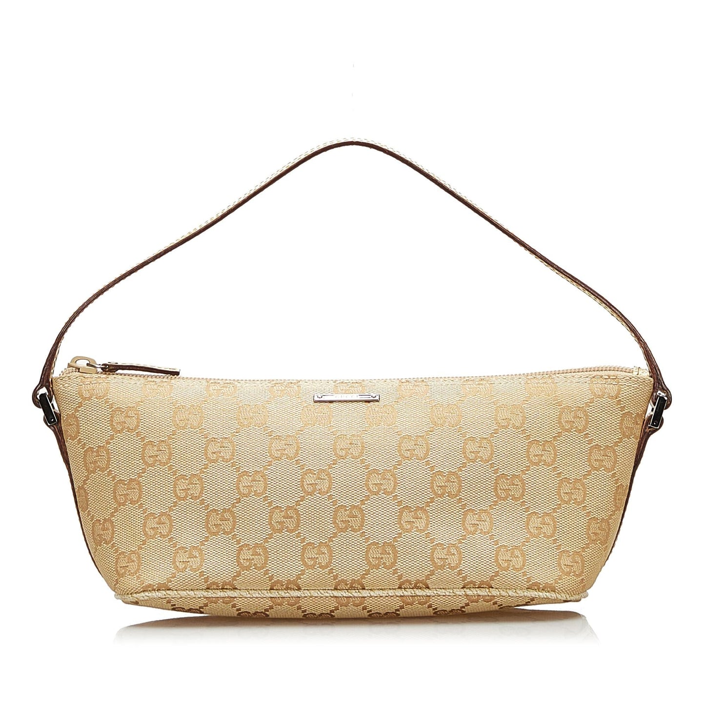 Gucci GG Boat SHG Canvas Brown Handbag Boat Shg