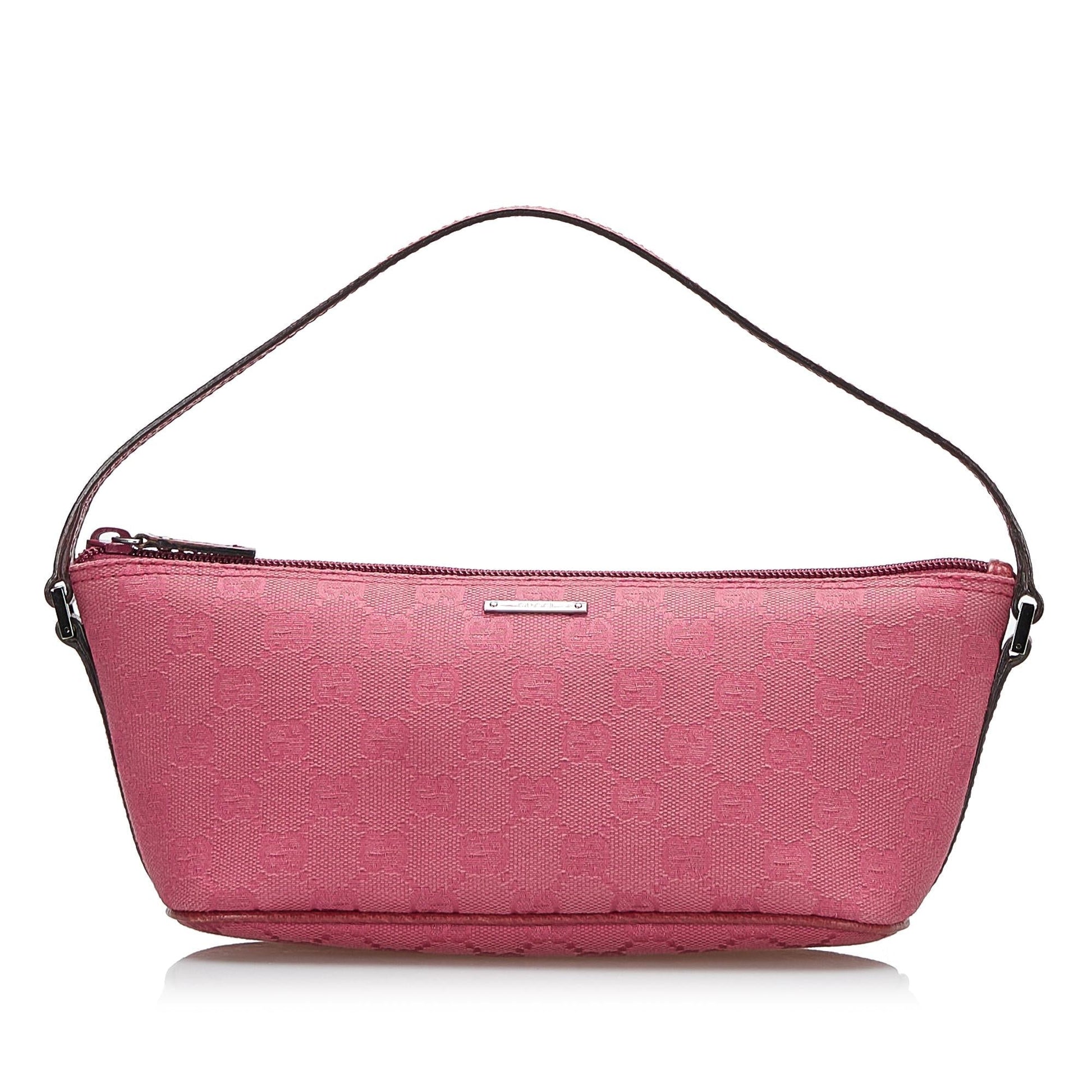 Gucci GG Boat SHG-xXbdBH Canvas Pink Handbag