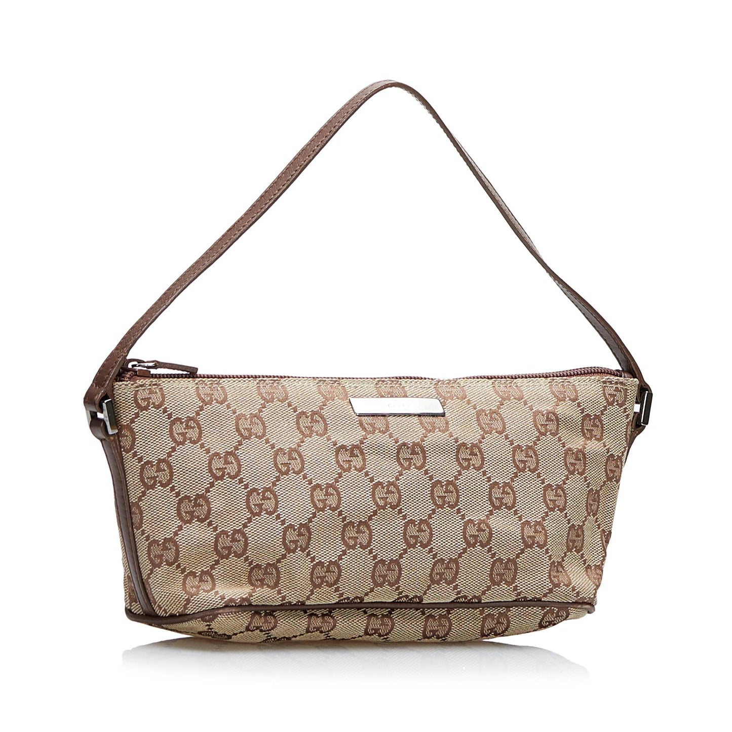 Gucci GG Boat SHG-yY77f6 Canvas Brown Handbag
