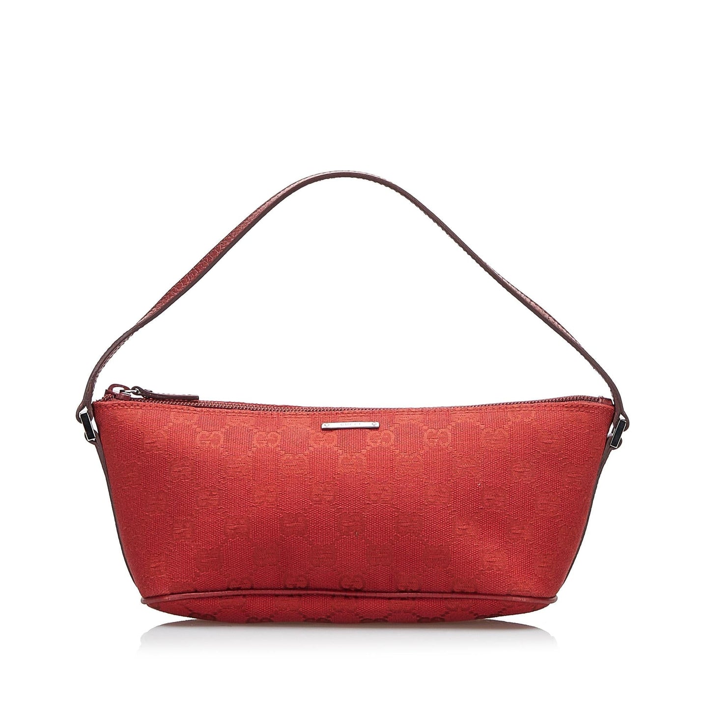 Gucci GG Boat SHG-7QOU6C Canvas Red Handbag