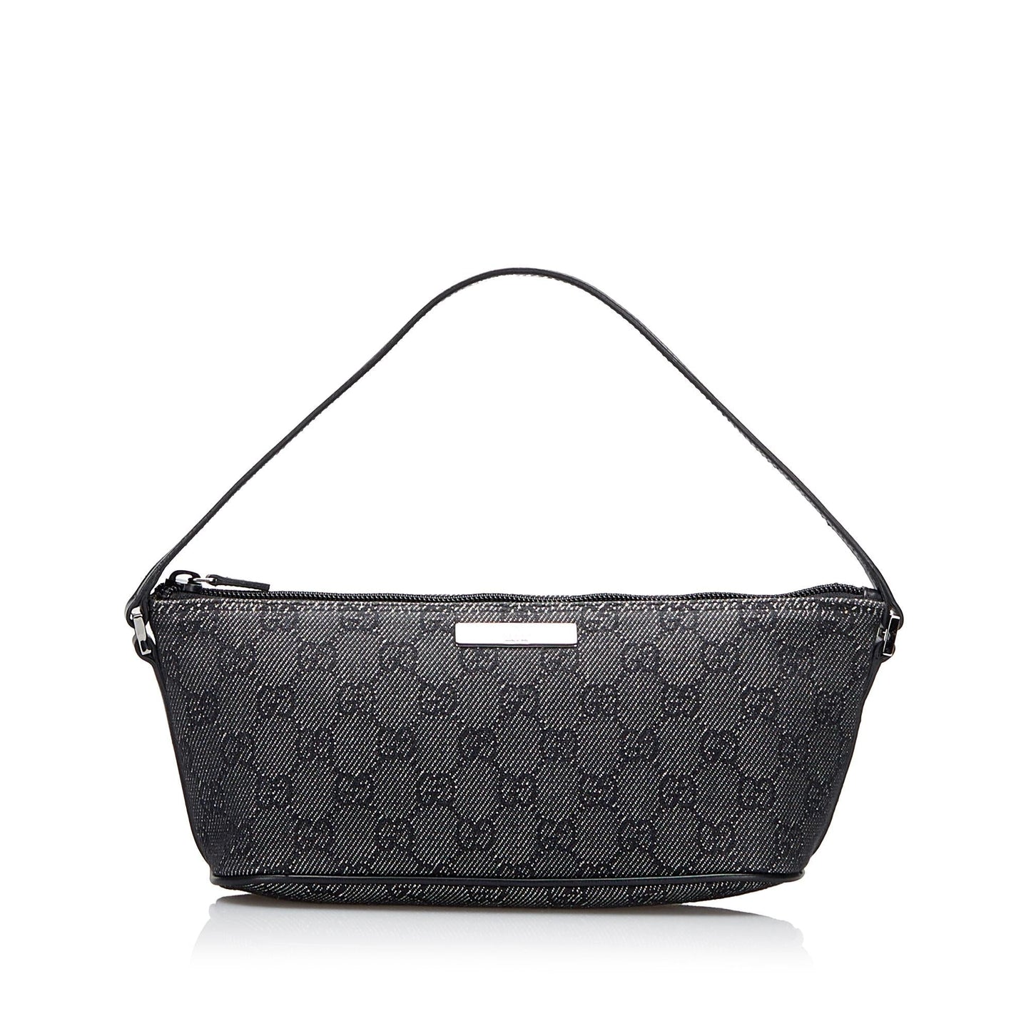 Gucci GG Boat SHG-dGFX49 Canvas Grey Handbag