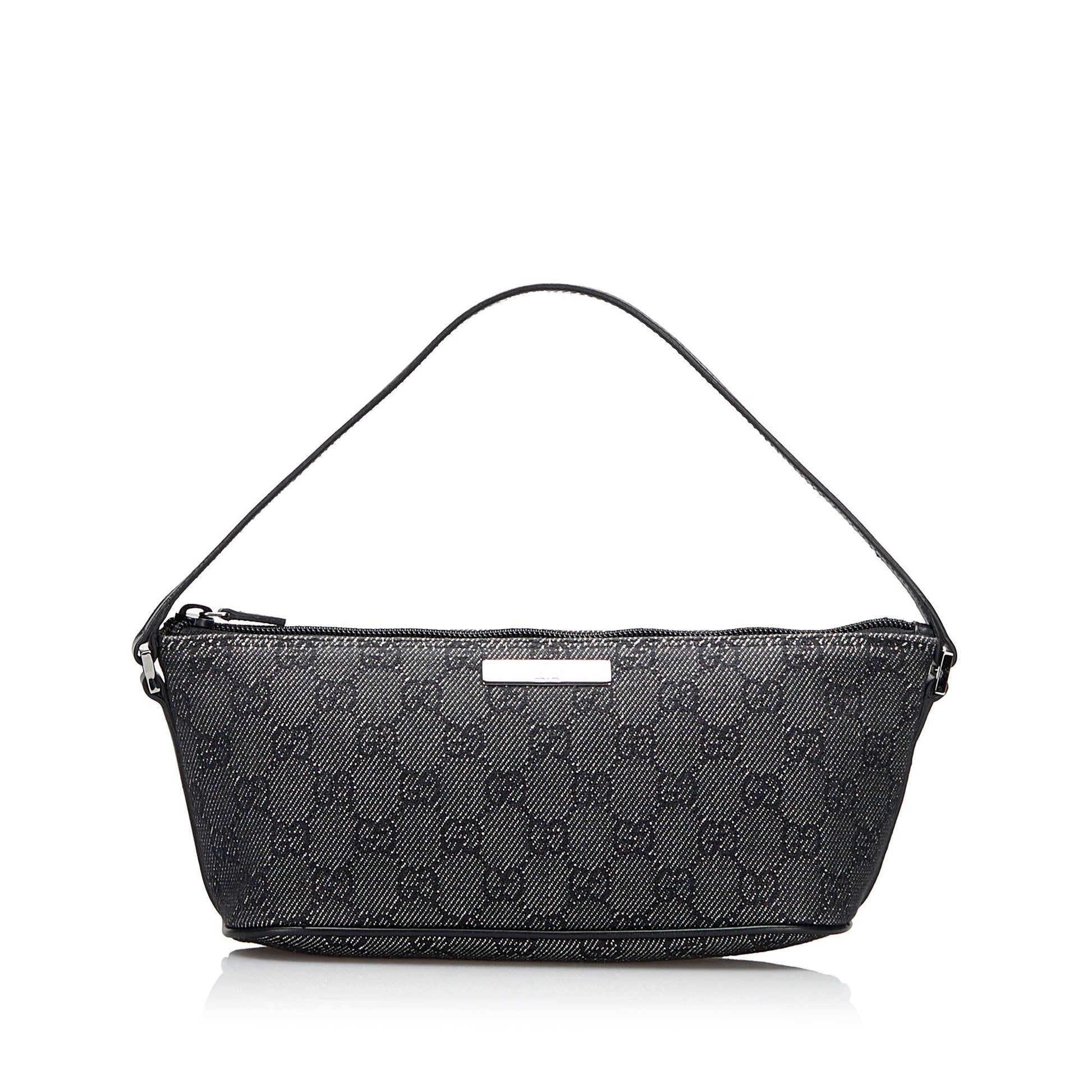 Gucci GG Boat SHG-dGFX49 Canvas Grey Handbag