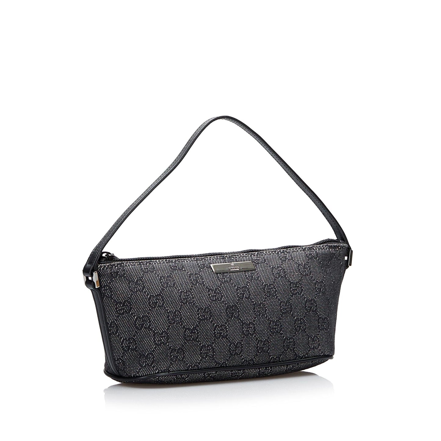 Gucci GG Boat SHG-dGFX49 Canvas Grey Handbag