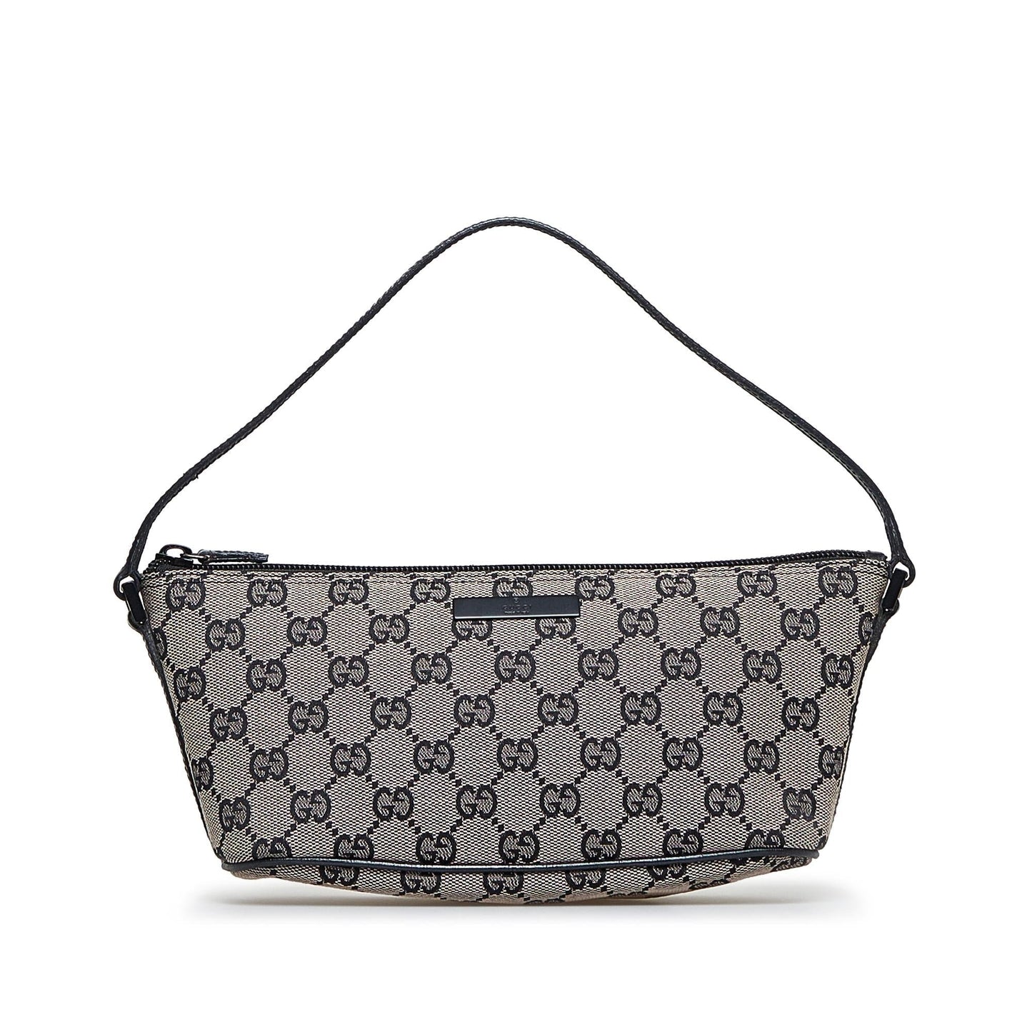 Gucci GG Boat SHG-OhgQOp Canvas Grey Handbag