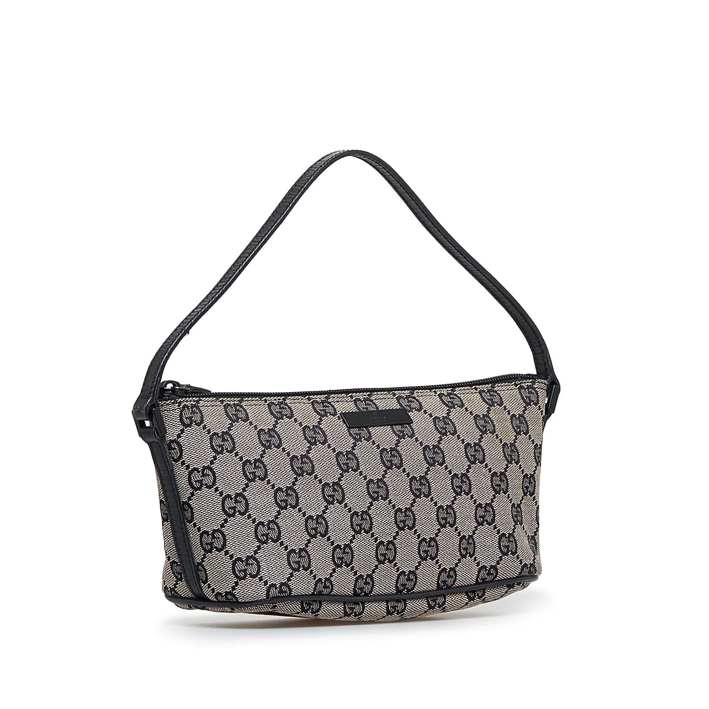Gucci GG Boat SHG-OhgQOp Canvas Grey Handbag